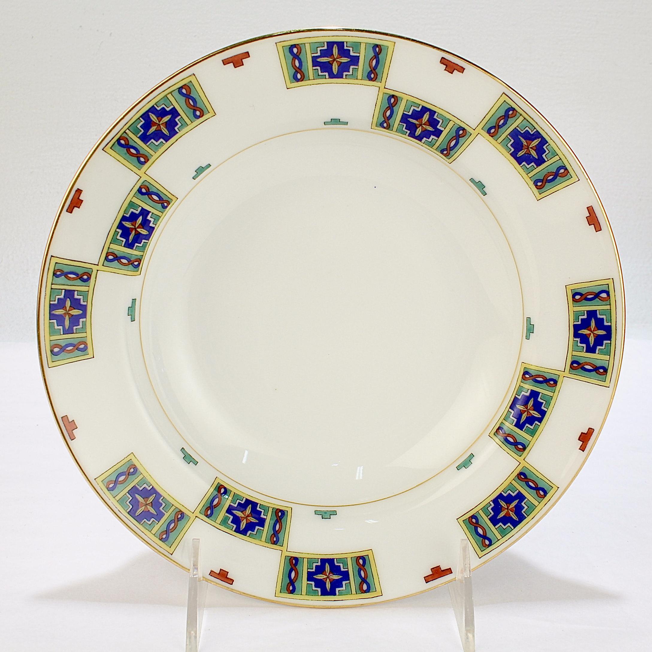 Set of 12 Kornilov / Kornilow Brothers Imperial Russian Porcelain Soup Bowls For Sale 12