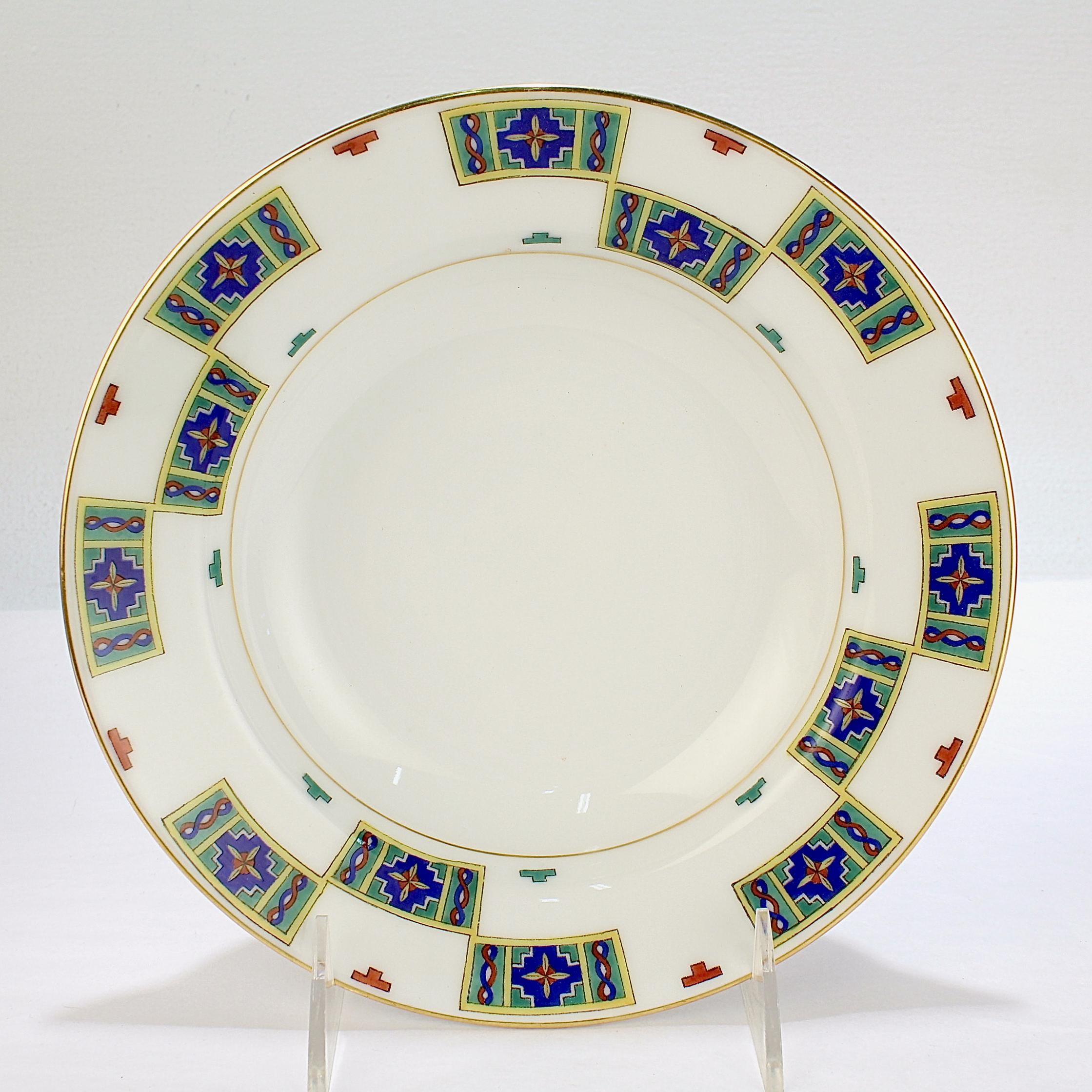 Set of 12 Kornilov / Kornilow Brothers Imperial Russian Porcelain Soup Bowls For Sale 1