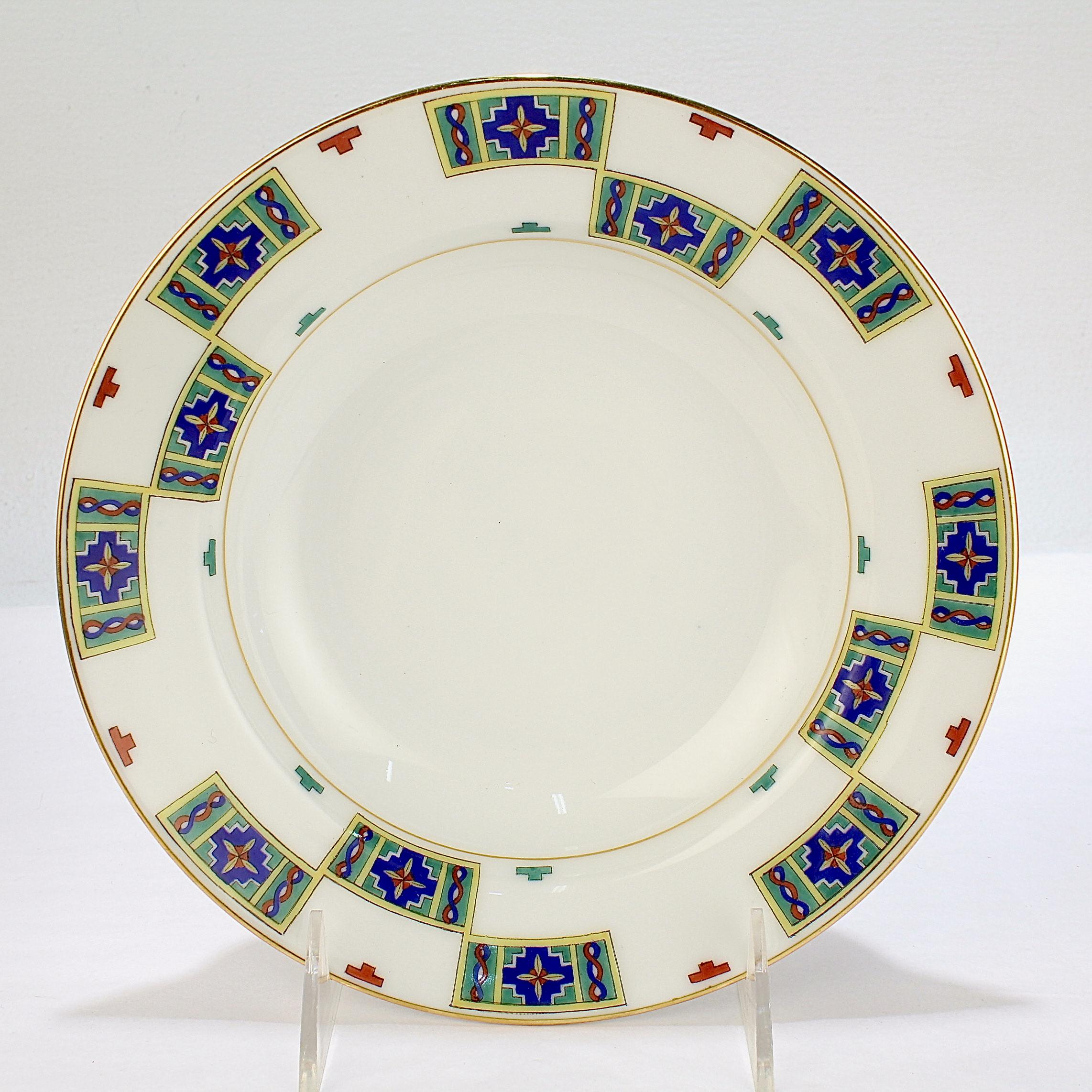 Set of 12 Kornilov / Kornilow Brothers Imperial Russian Porcelain Soup Bowls For Sale 2
