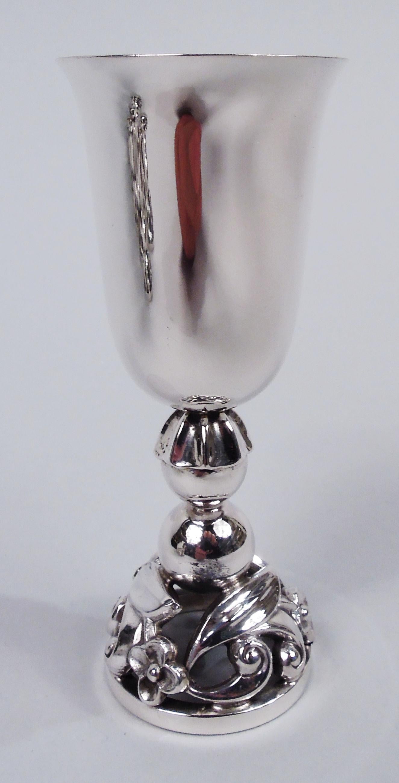 American Set of 12 La Paglia Midcentury Modern Sterling Silver Cordials For Sale