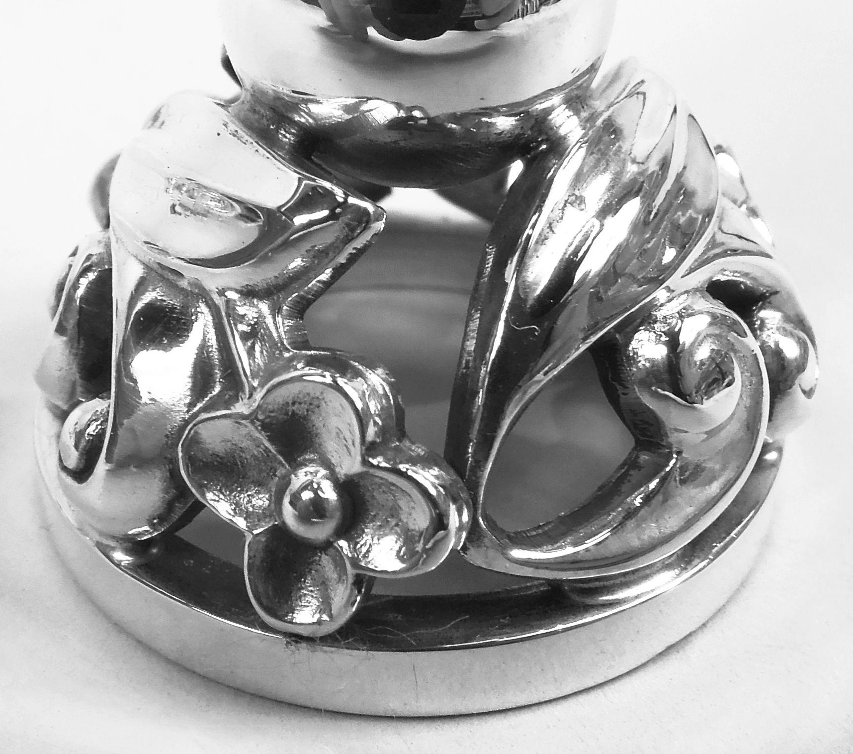 Set of 12 La Paglia Midcentury Modern Sterling Silver Cordials For Sale 1