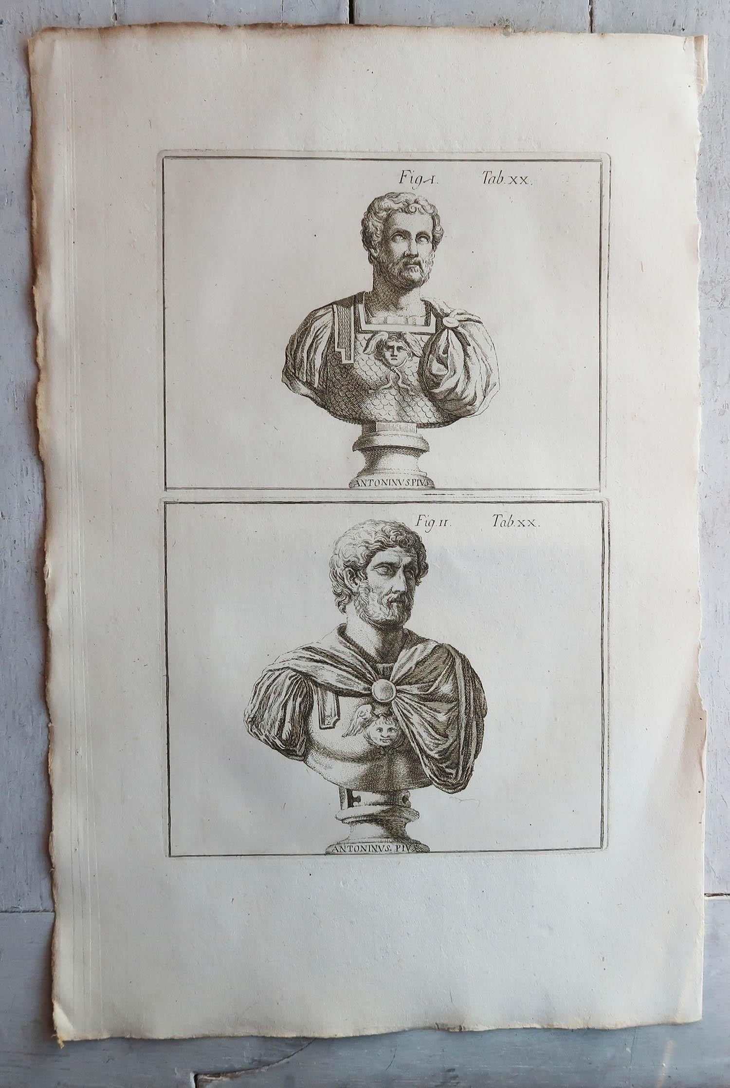 Classical Roman Set of 12 Large Scale Original Antique Grand Tour Prints. Rome, 1776 For Sale