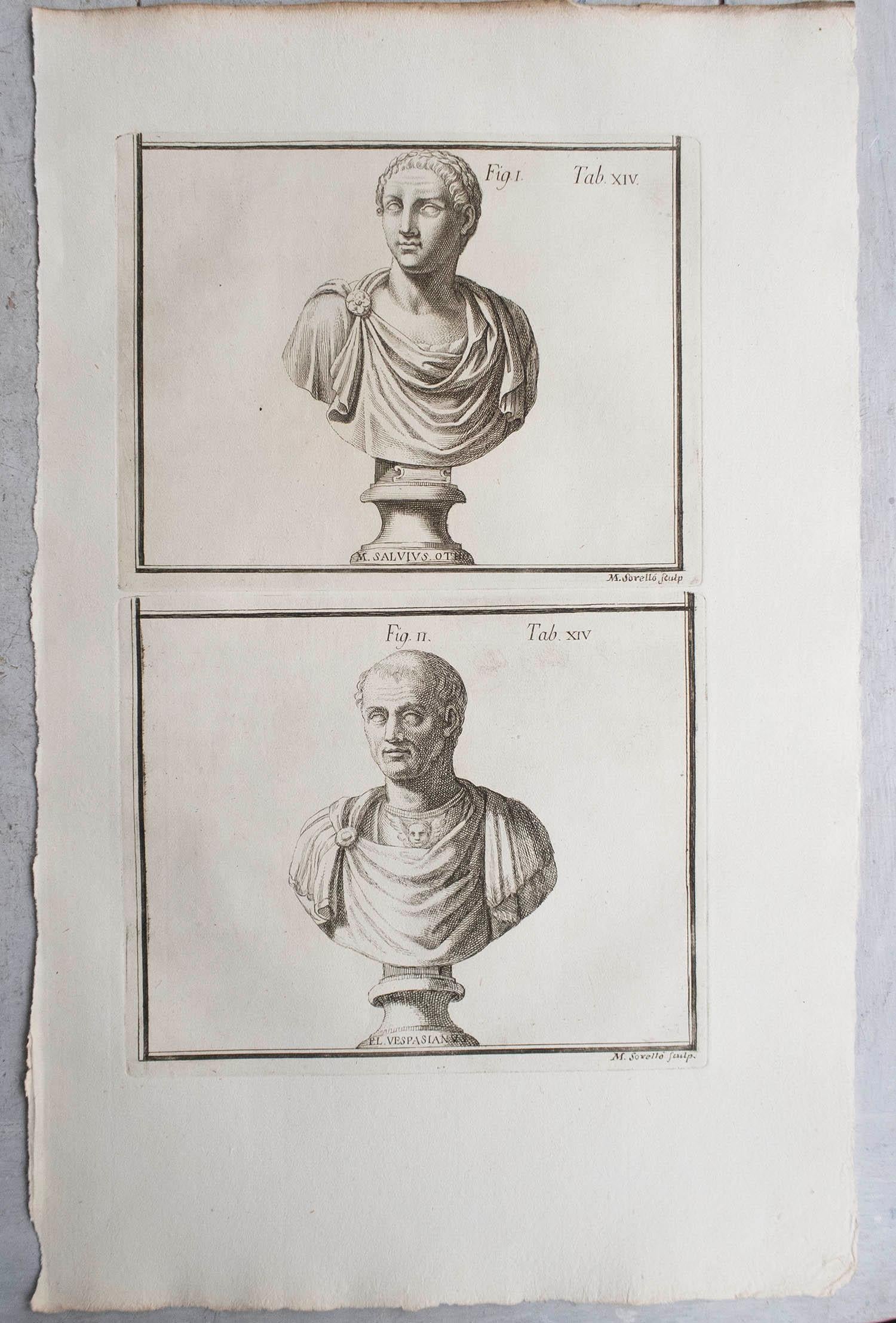 Set of 12 Large Scale Original Antique Grand Tour Prints. Rome, 1776 3
