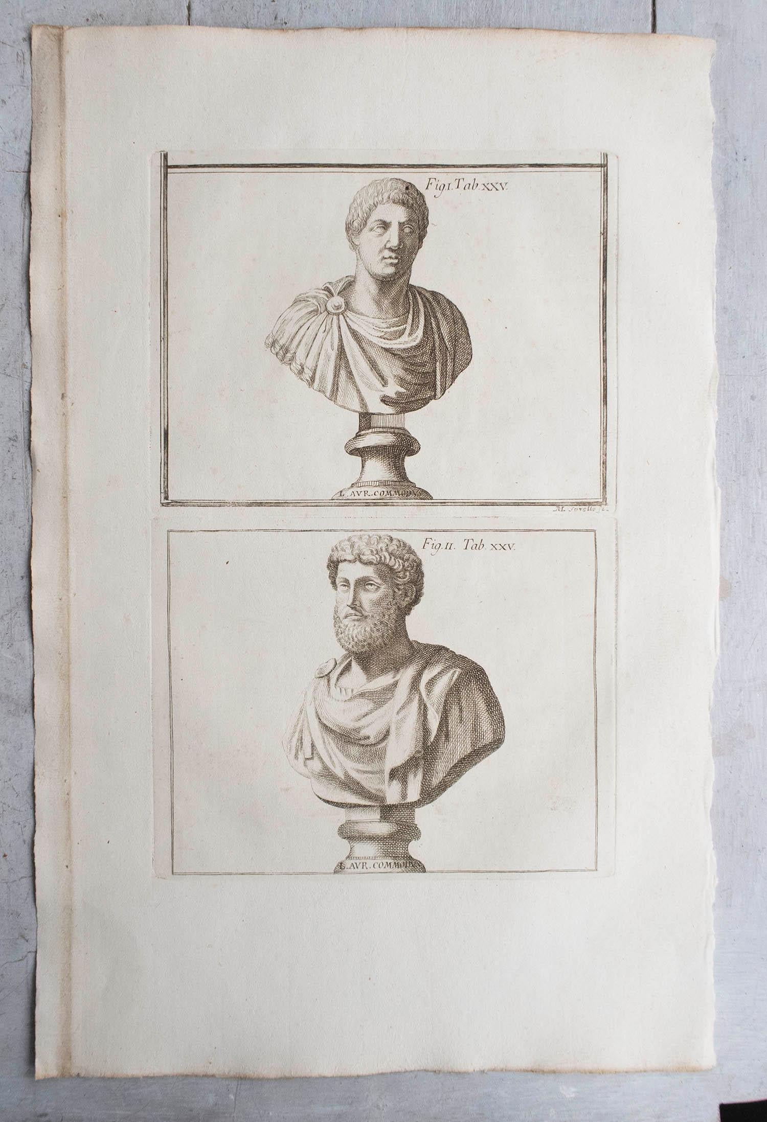 Set of 12 Large Scale Original Antique Grand Tour Prints. Rome, 1776 1
