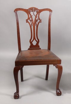 Set of 12, Late 19th to Early 20th Century Chippendale Style Dining Chairs