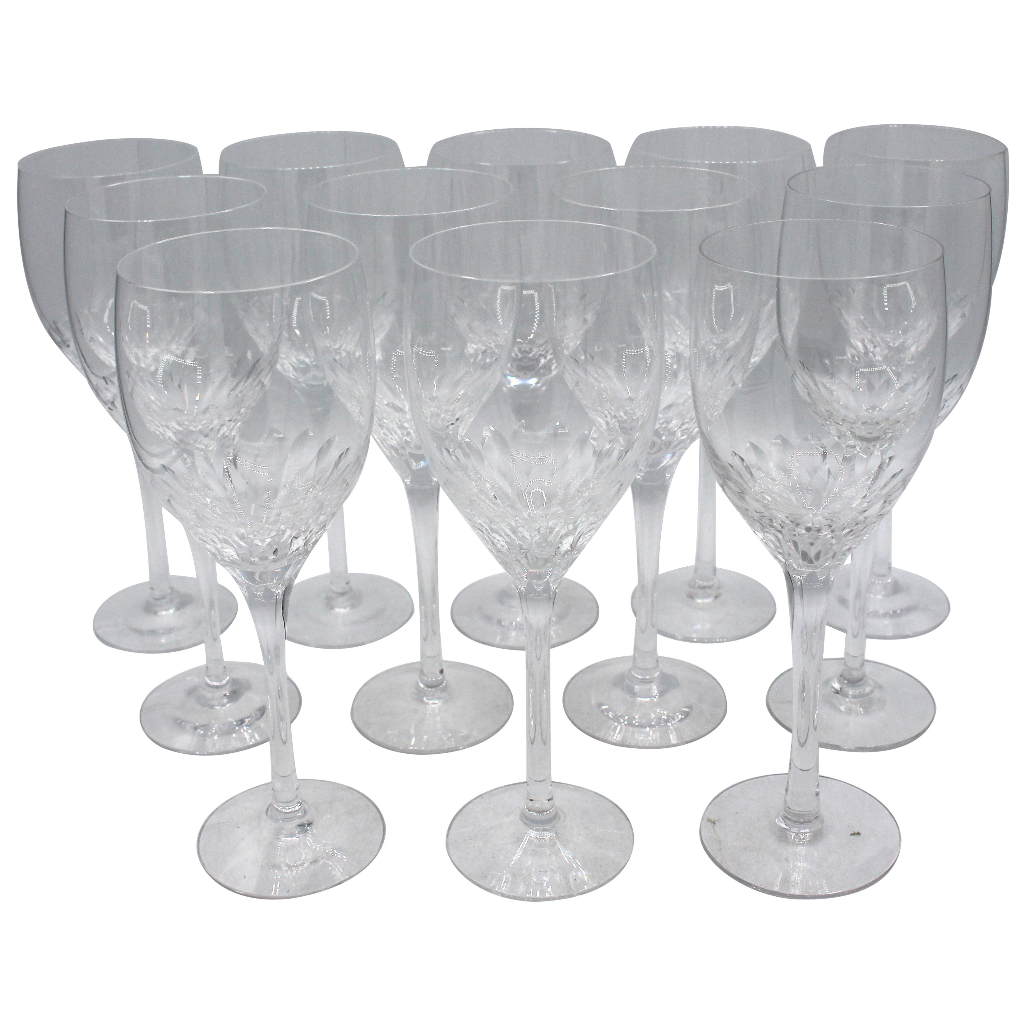 Set of 12 Late 20th Century Orrefors Claret Glasses in "Prelude"