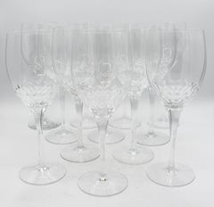 Set of 12 Late 20th Century Orrefors Oversize Goblets in "Prelude"