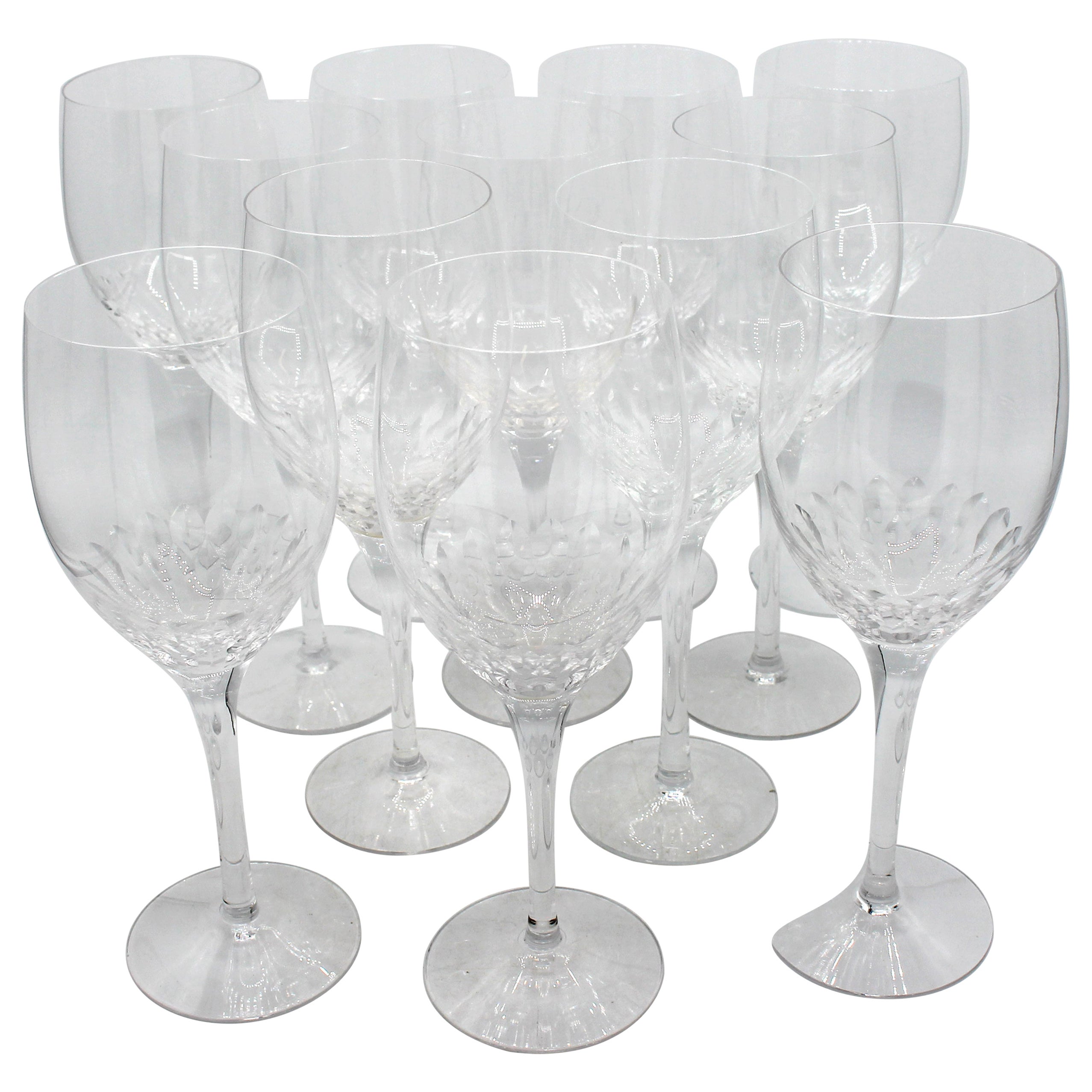 Set of 12 Late 20th Century Orrefors Oversize Goblets in "Prelude"