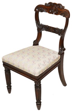 Set of 12 Late Regency Period Dining Chairs, circa 1830