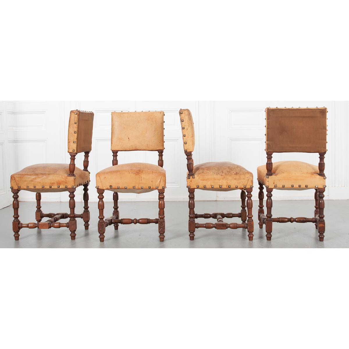 Set of 12 Leather Dining Chairs 2