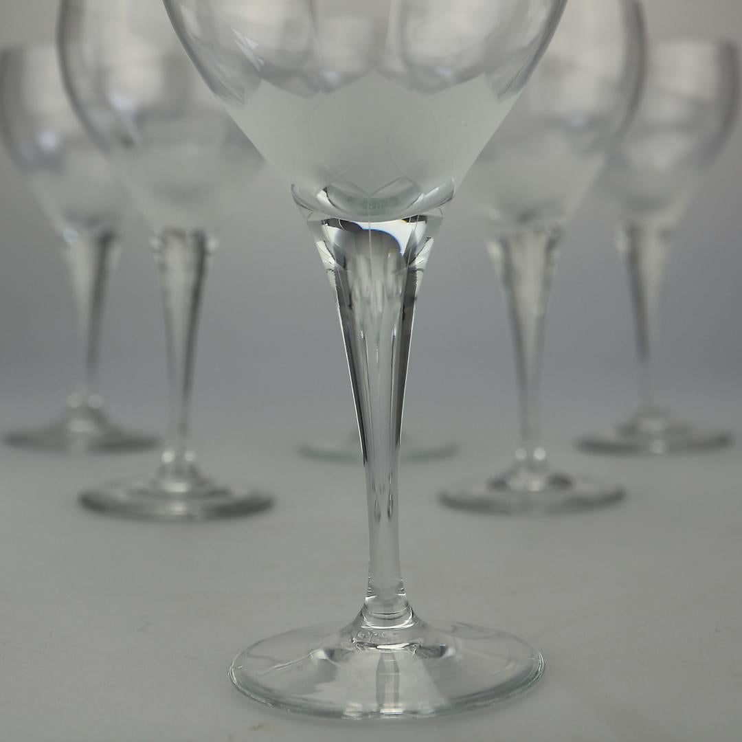 Mid-Century Modern Set of 12 Lotus Wine Glasses by Richard Latham and Bjørn Wiinblad for Rosenthal For Sale
