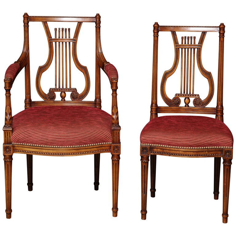 Set of 12 Louis XVI Dining Chairs at 1stDibs