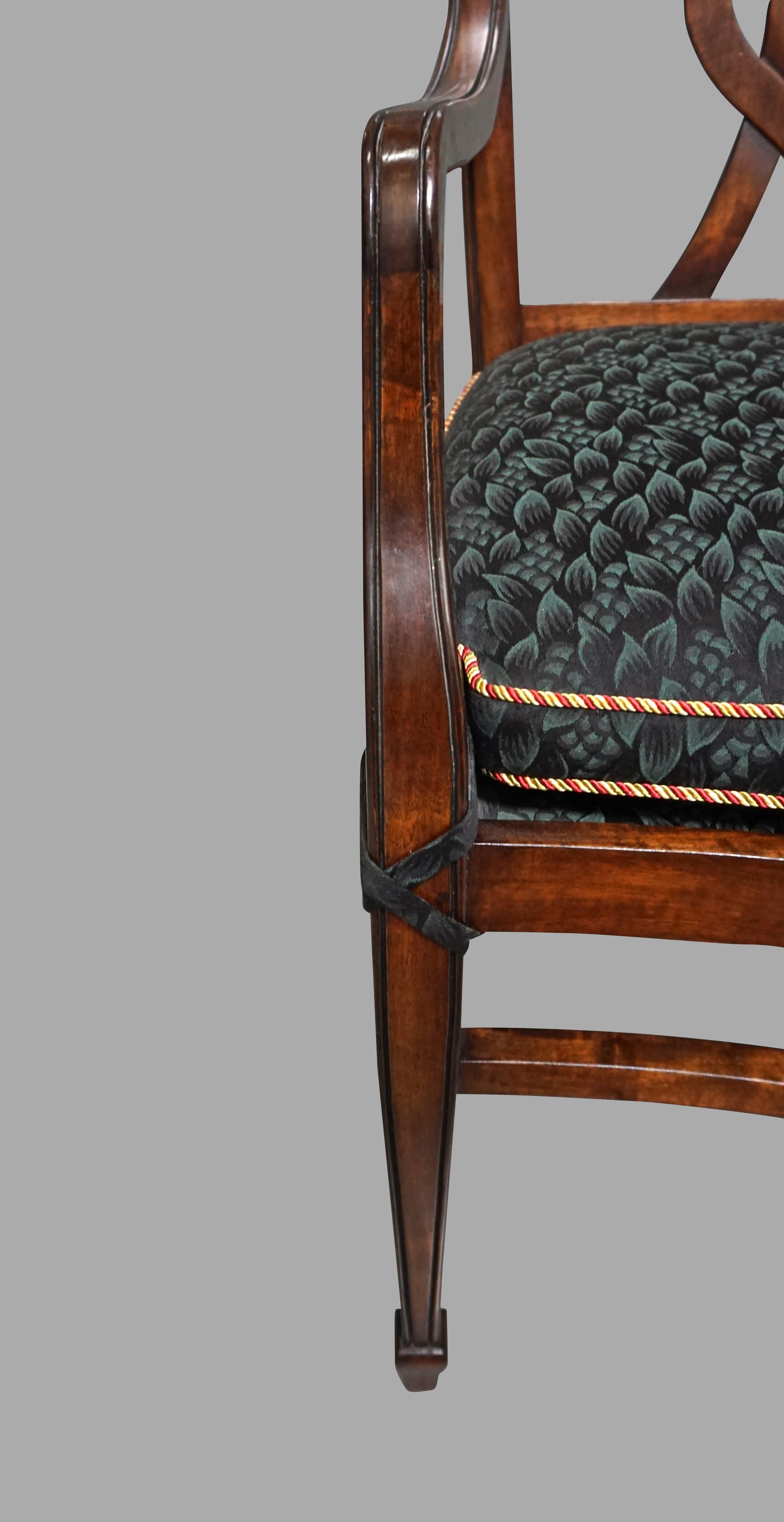 Set of 12 Mahogany Dining Chairs in the Neoclassical Taste 5