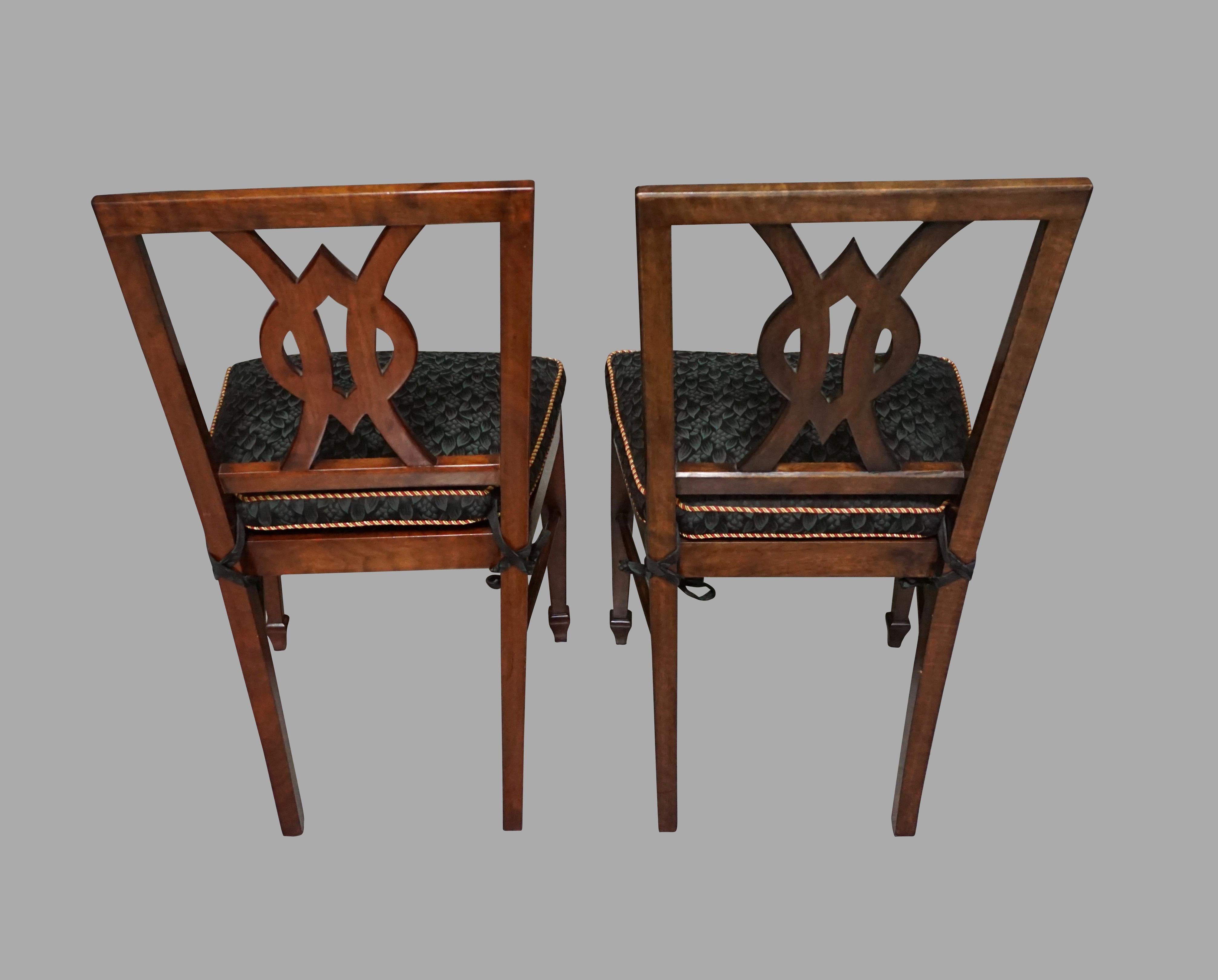 Set of 12 Mahogany Dining Chairs in the Neoclassical Taste 2