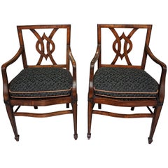 Set of 12 Mahogany Dining Chairs in the Neoclassical Taste