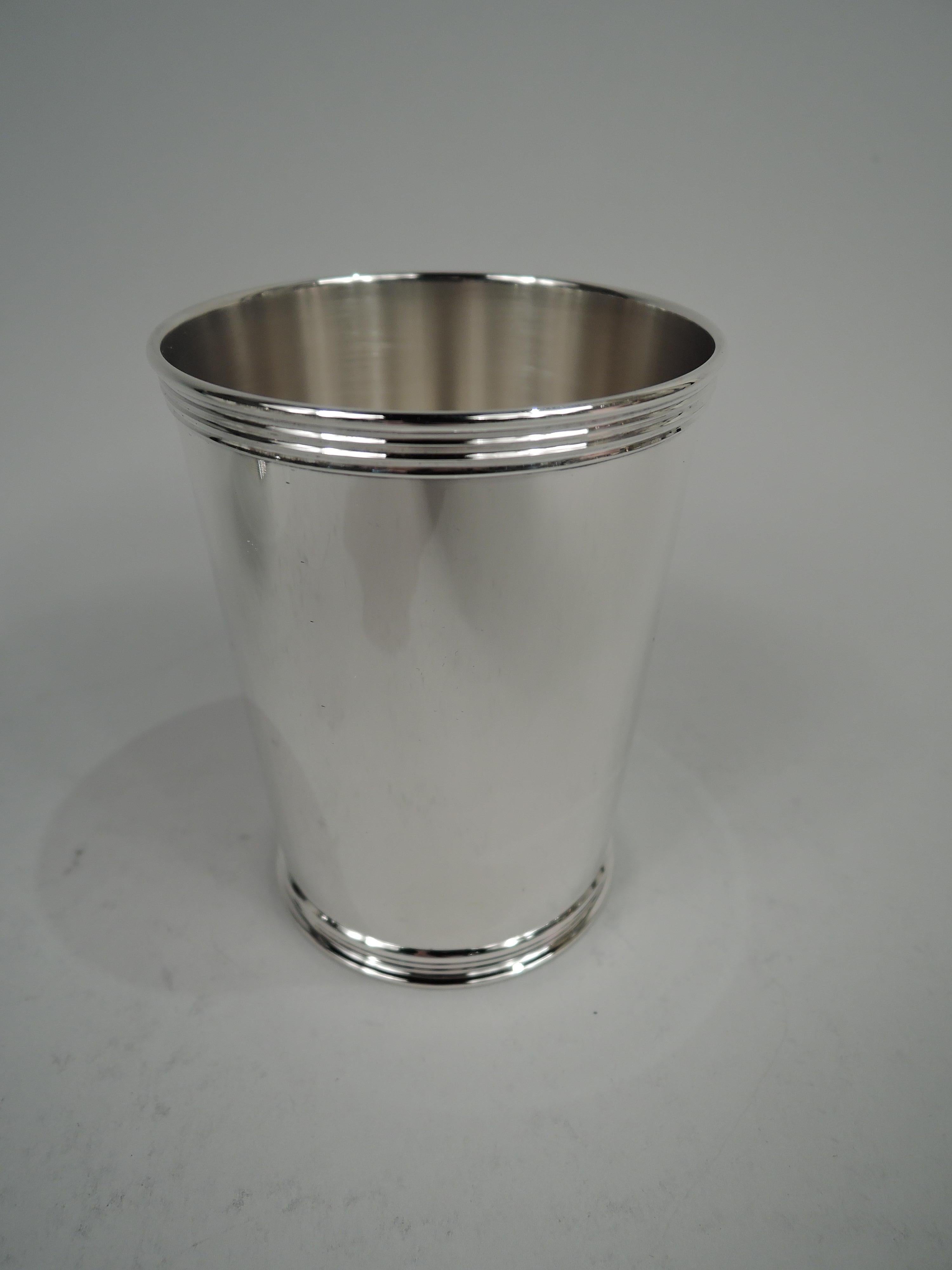 American Set of 12 Manchester Sterling Silver Mint Julep Cups