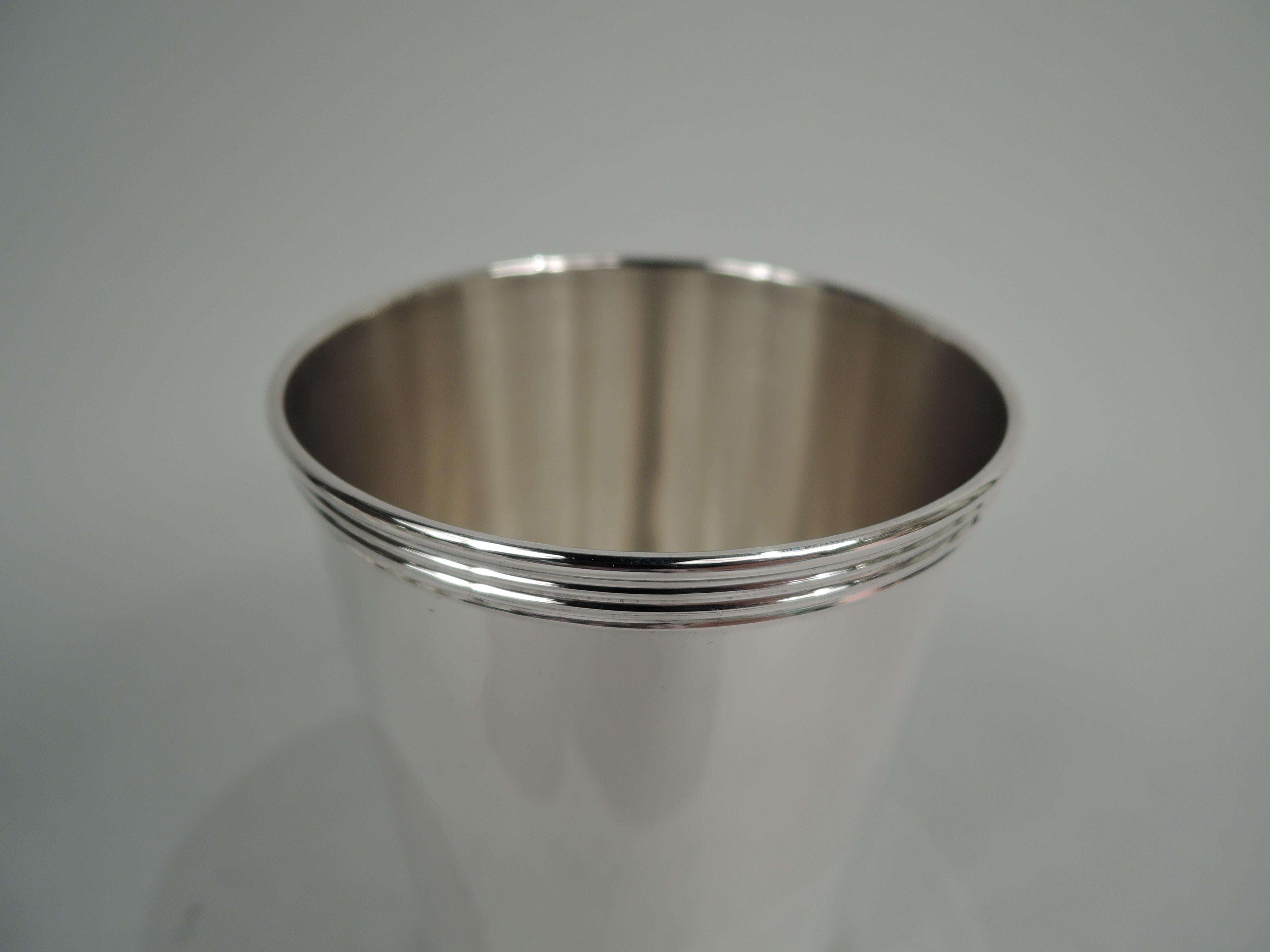 Set of 12 Manchester Sterling Silver Mint Julep Cups In Good Condition In New York, NY