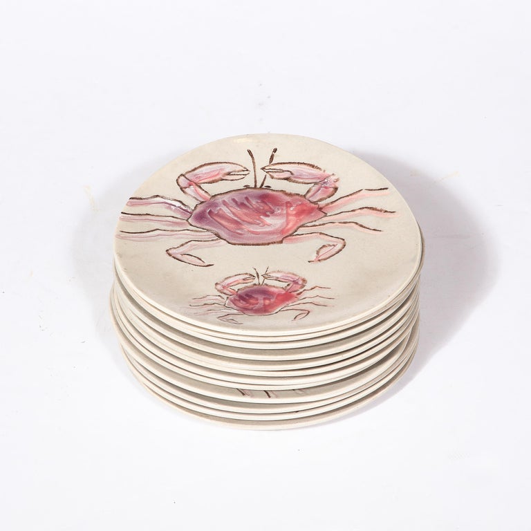 Ensemble 4 assiettes MBFA Pornic modèle Rosita