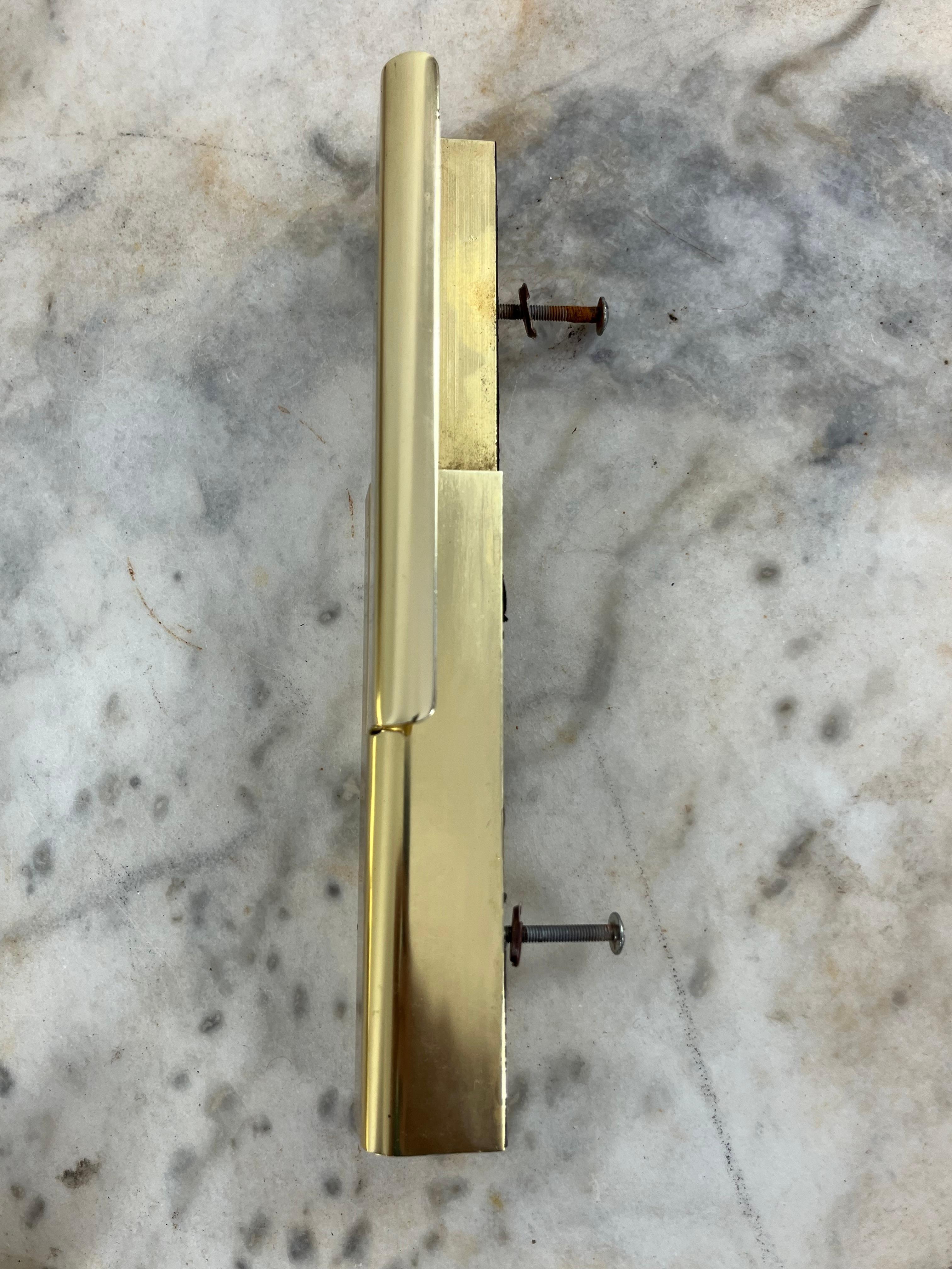 Juego de 12 Tiradores de Muebles de Metal Dorado de Mediados de Siglo Fabricados en Italia, Años 60 en venta 1