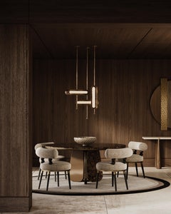 Juego de 12 Sillas Aretha Modernas de Mitad de Siglo de Mavo Atelier A, Hechas a Mano en Portugal