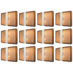 Set of 12 Mid-Century Modern Design Wall Light designed by Kaiser Leuchten