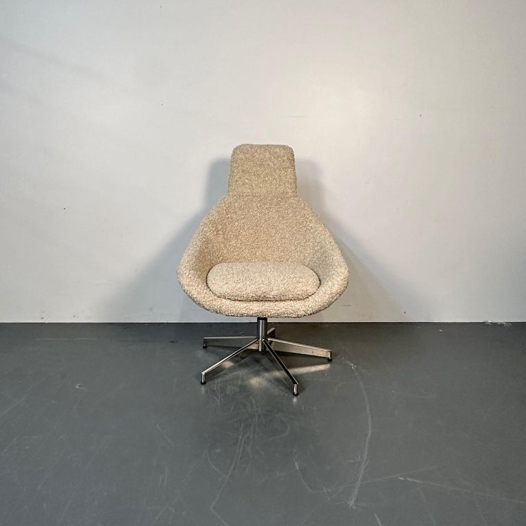 Set of 12 MidCentury Modern Office / Swivel / Dining Chairs, White