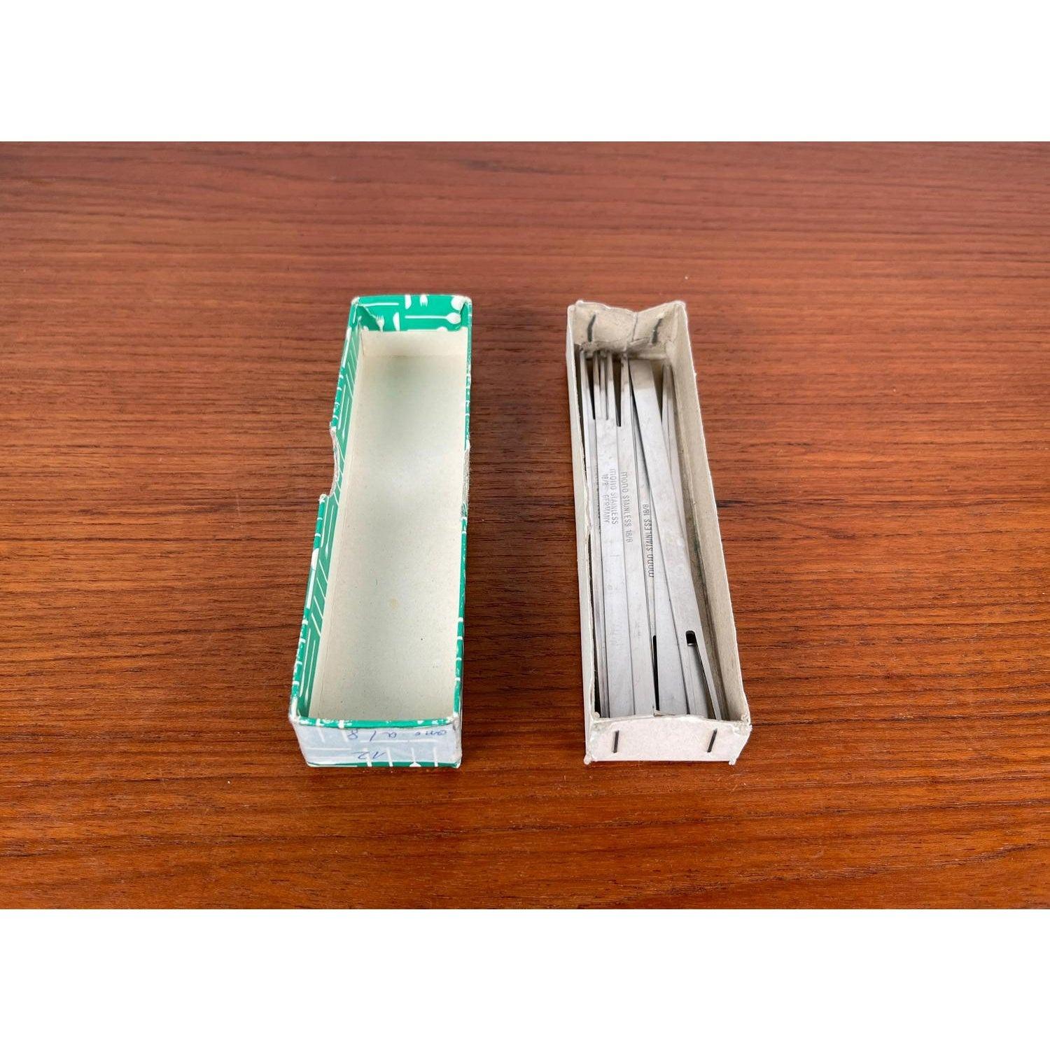 Set of 12 Mid-Century Stainless Steel Cocktail Forks by Peter Raacke, 1950s (Moderne der Mitte des Jahrhunderts) im Angebot