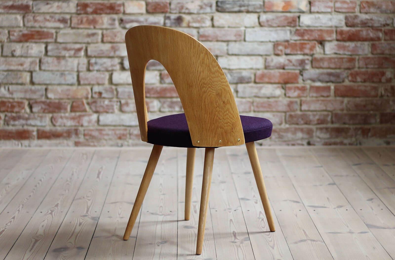 Set of 12 MidCentury Dining Chairs by A.Šuman, Customizable Upholstery Available For Sale 1