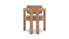 Lote de 12 Silla de comedor de doble arco de tela texturizada moderna by InsidherLand