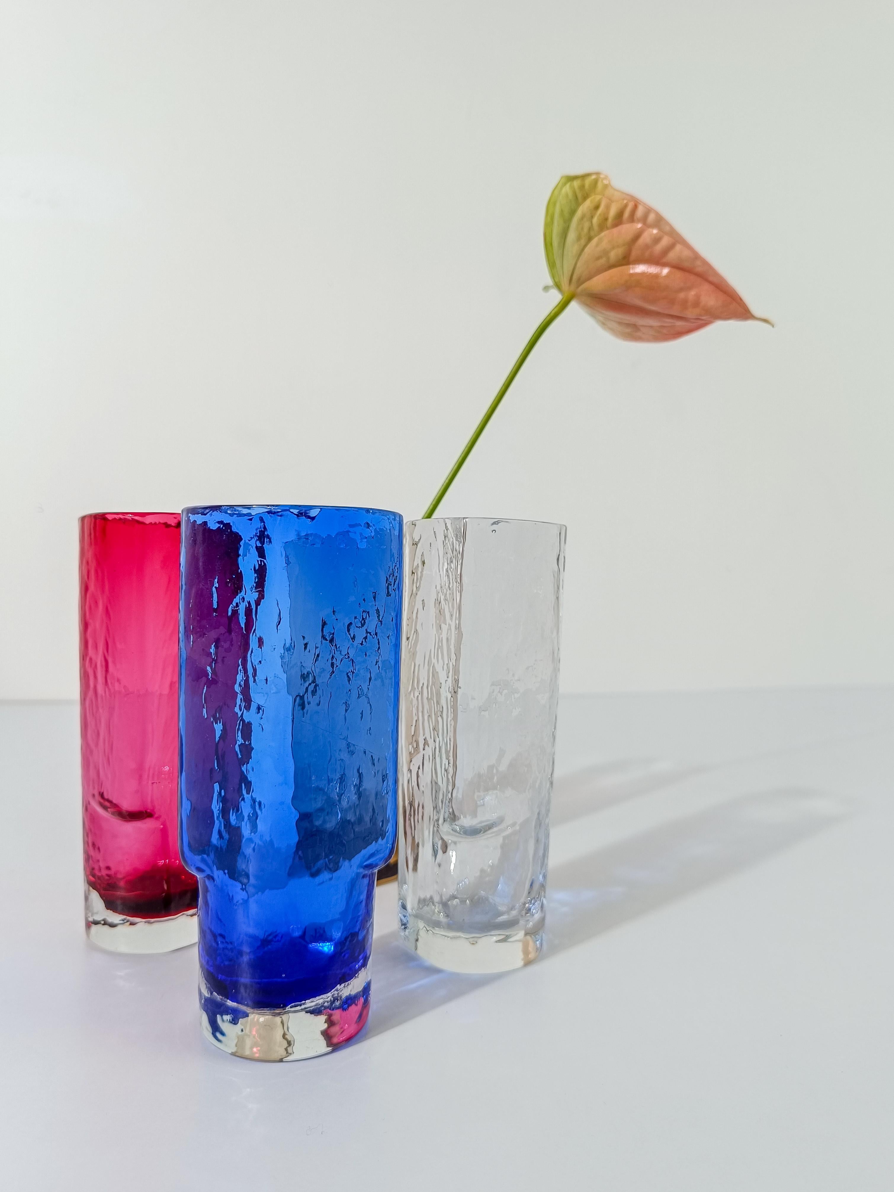 Juego de 12 vasos largos de colores de Murano de Nason Moretti, Italia, años 60 en venta 13