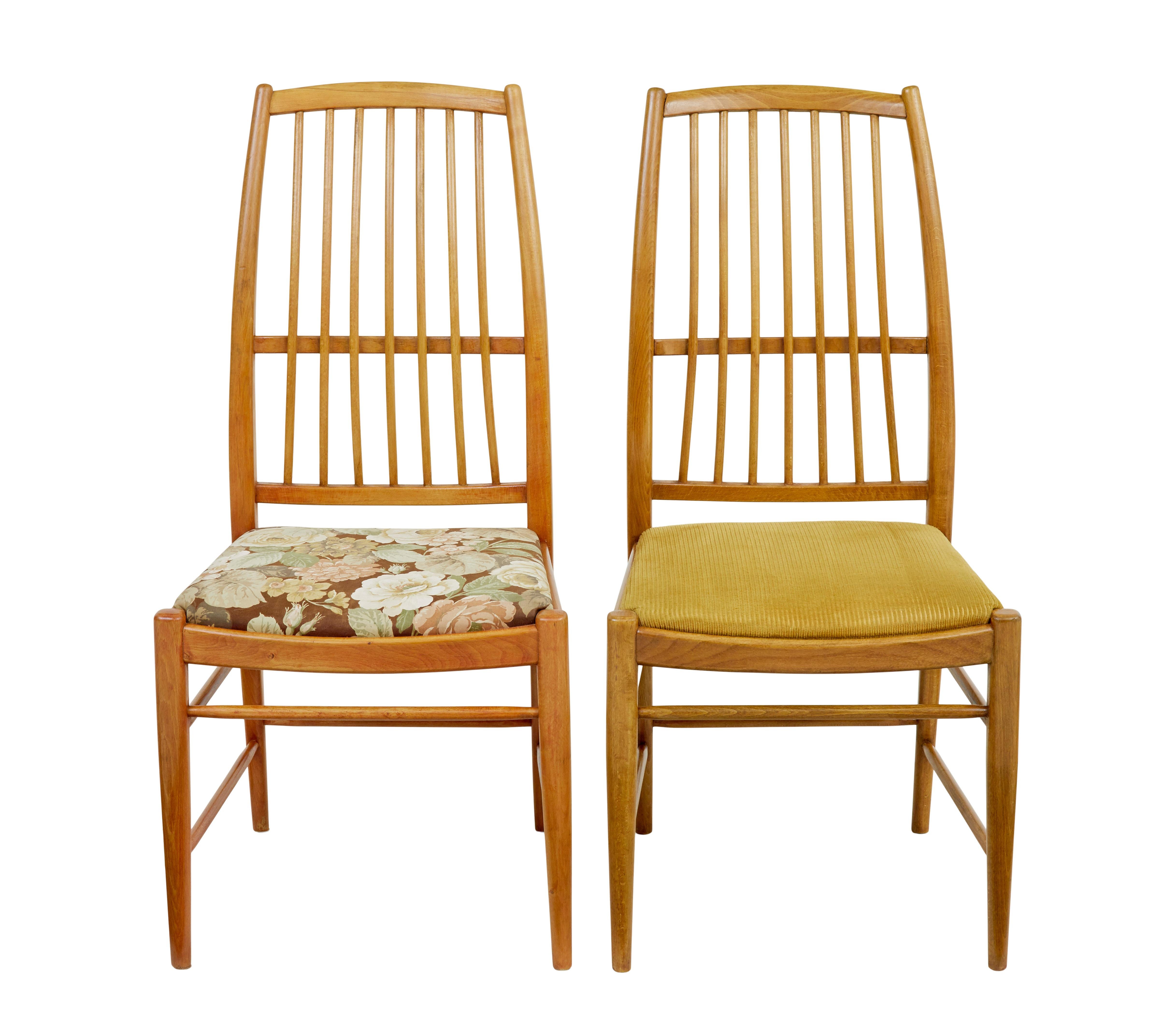 Mid-Century Modern Set of 12 napoli dining chairs by David Rosen for Nordiska Kompaniet For Sale