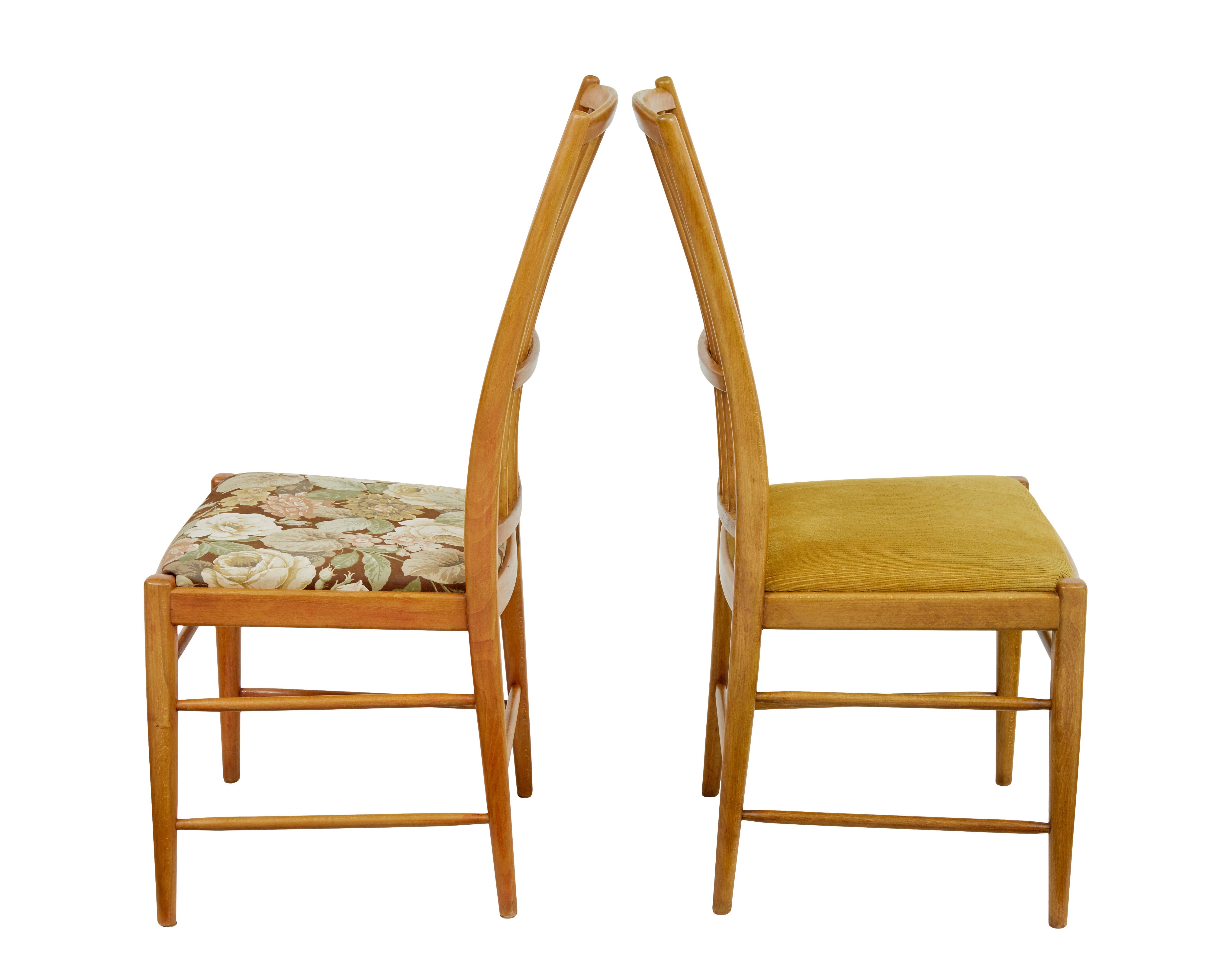 Swedish Set of 12 napoli dining chairs by David Rosen for Nordiska Kompaniet For Sale