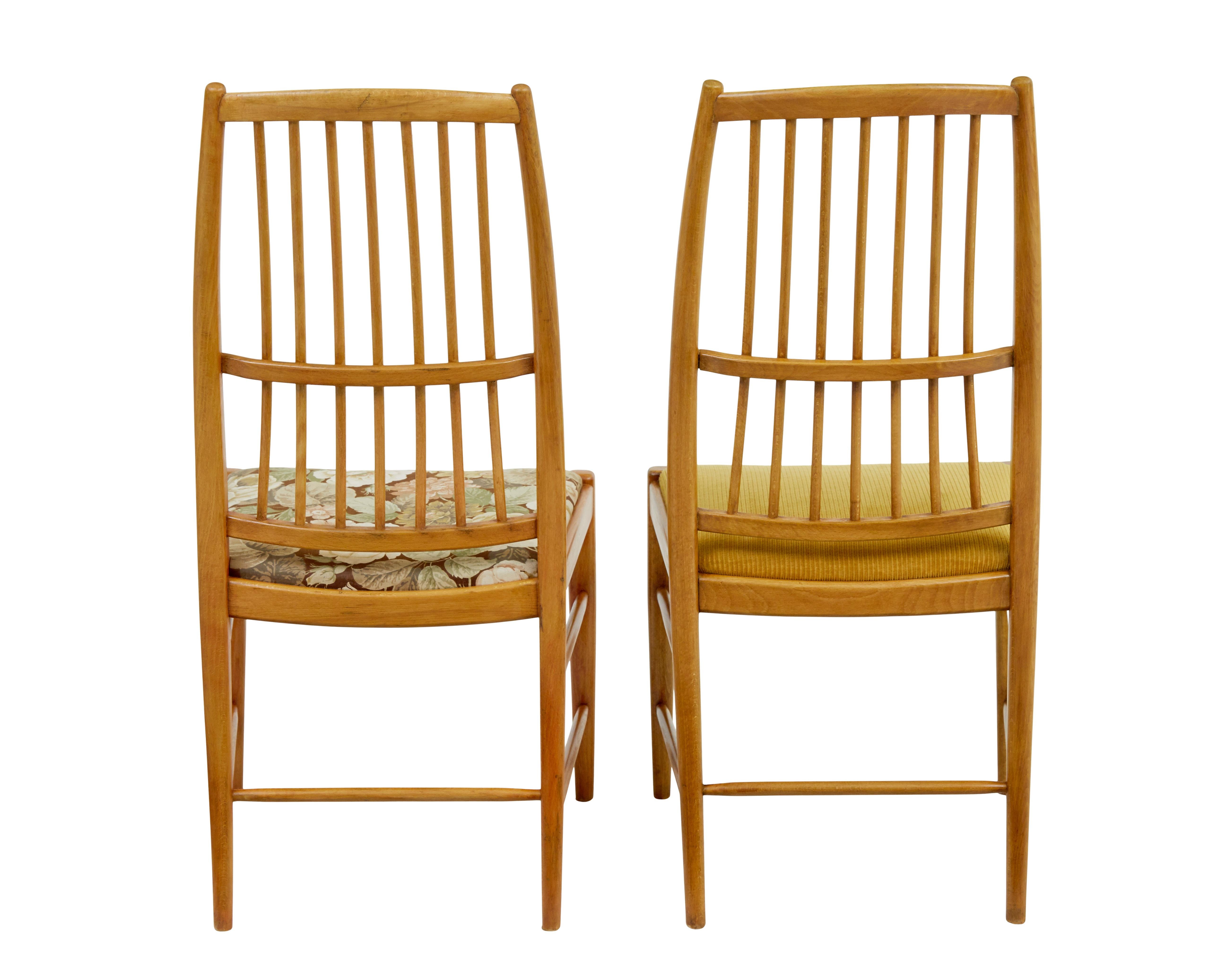 Hand-Crafted Set of 12 napoli dining chairs by David Rosen for Nordiska Kompaniet For Sale