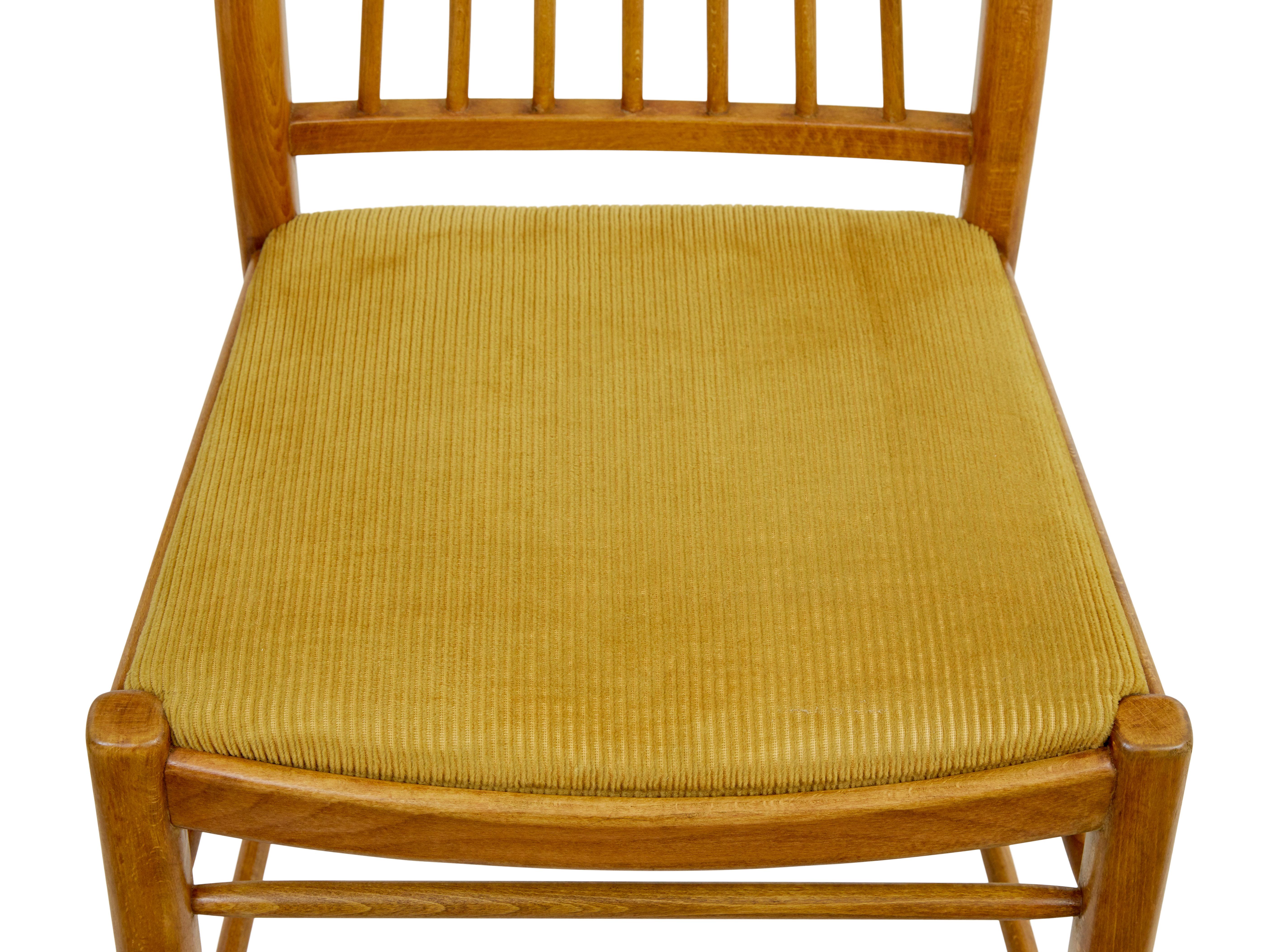 Set of 12 napoli dining chairs by David Rosen for Nordiska Kompaniet For Sale 1