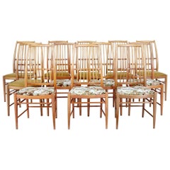 Ensemble de 12 chaises de salle à manger Napoli par David Rosen pour Nordiska Kompaniet