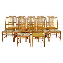 Ensemble de 12 chaises de salle à manger Napoli de David Rosen pour Nordiska Kompaniet