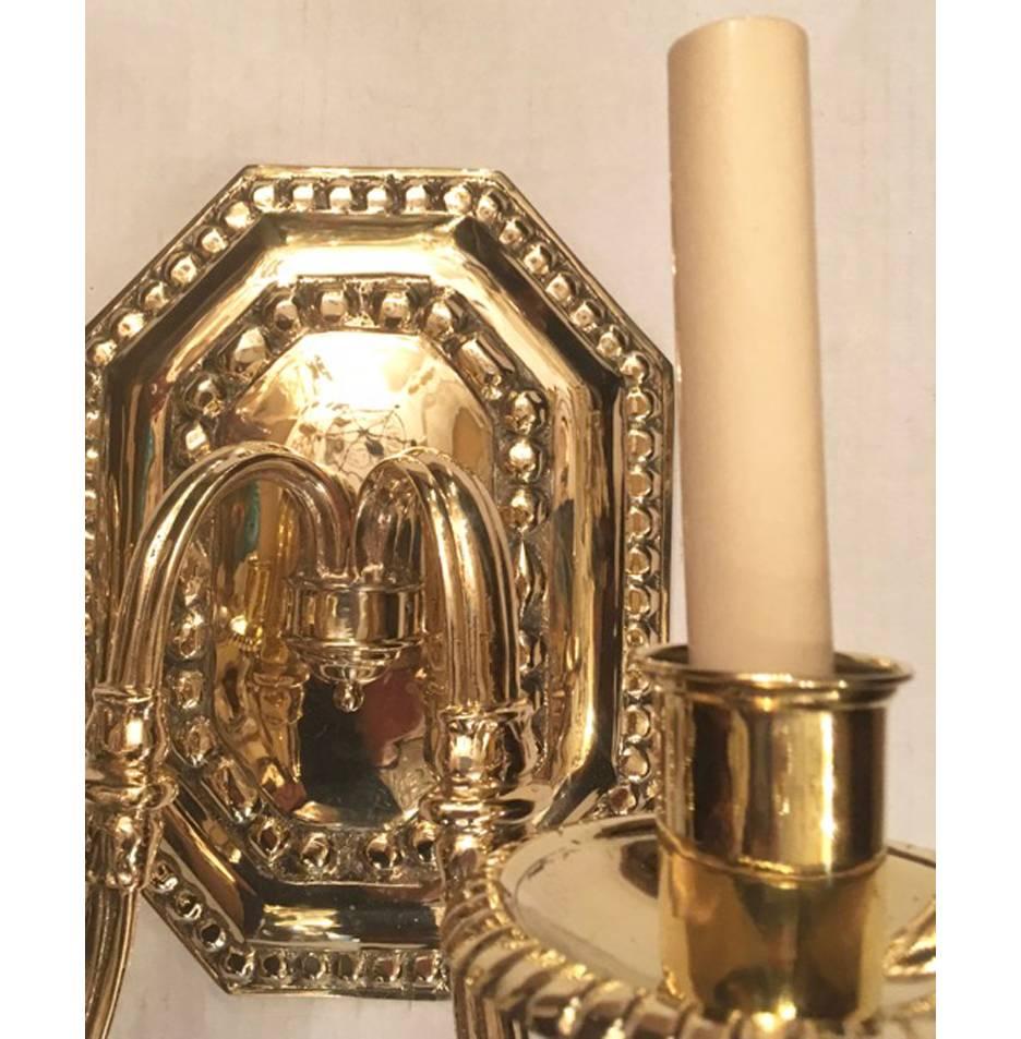 Italian Set of 12 Neoclassic Bronze Sconces For Sale