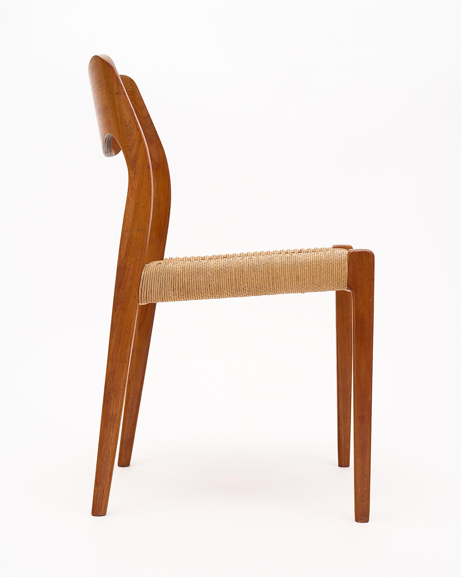 Set of 12 Niels Møller Model No. 71 Dining Chairs In Good Condition In Austin, TX