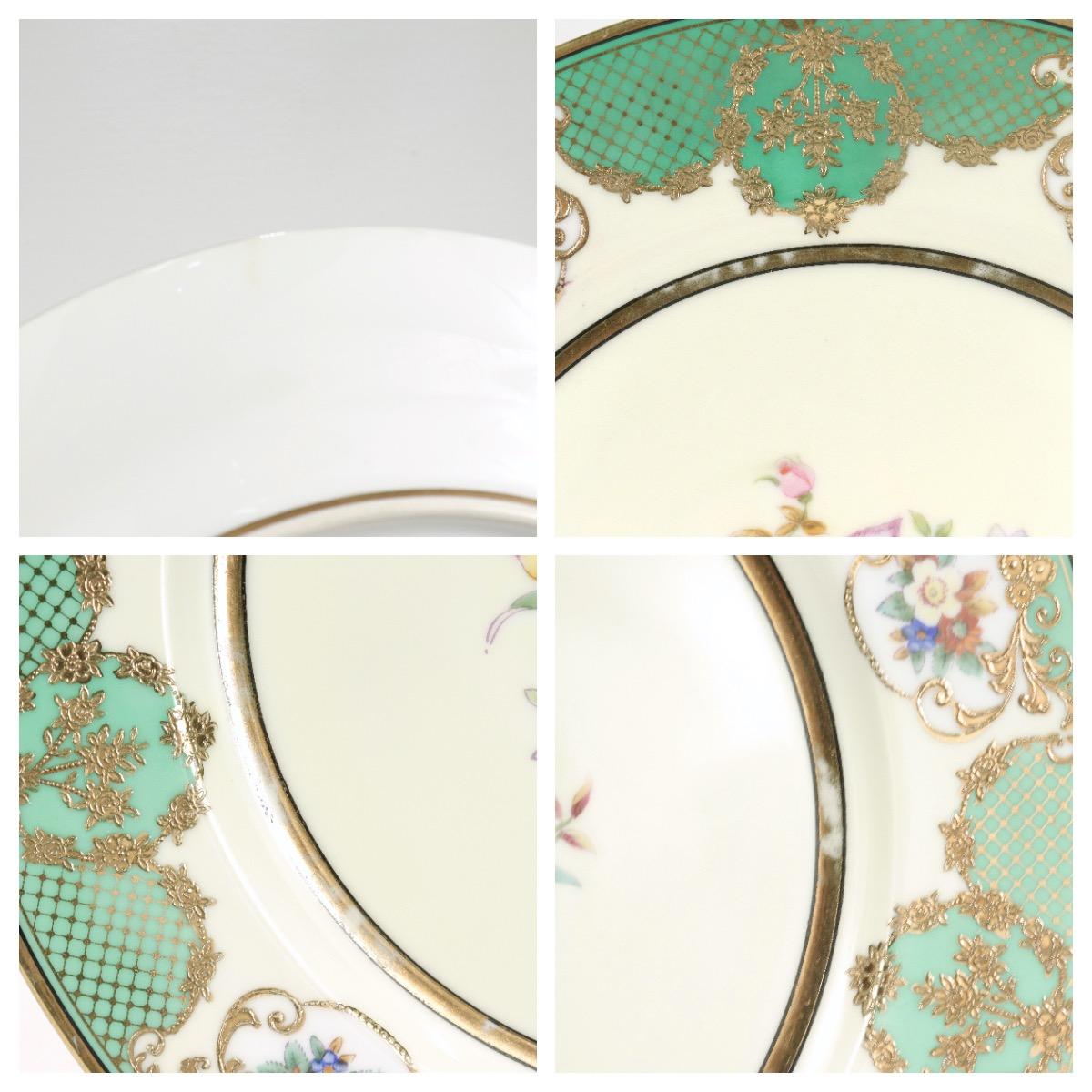 Juego de 12 Platos de Cena o Servicio Dorados Noritake Morimura, Ex-Seidenberg en venta 5