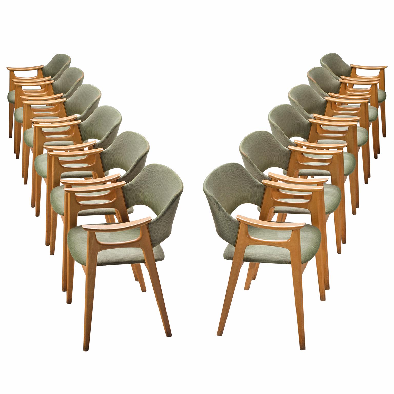 Set of 12 Norwegian Dining Chairs