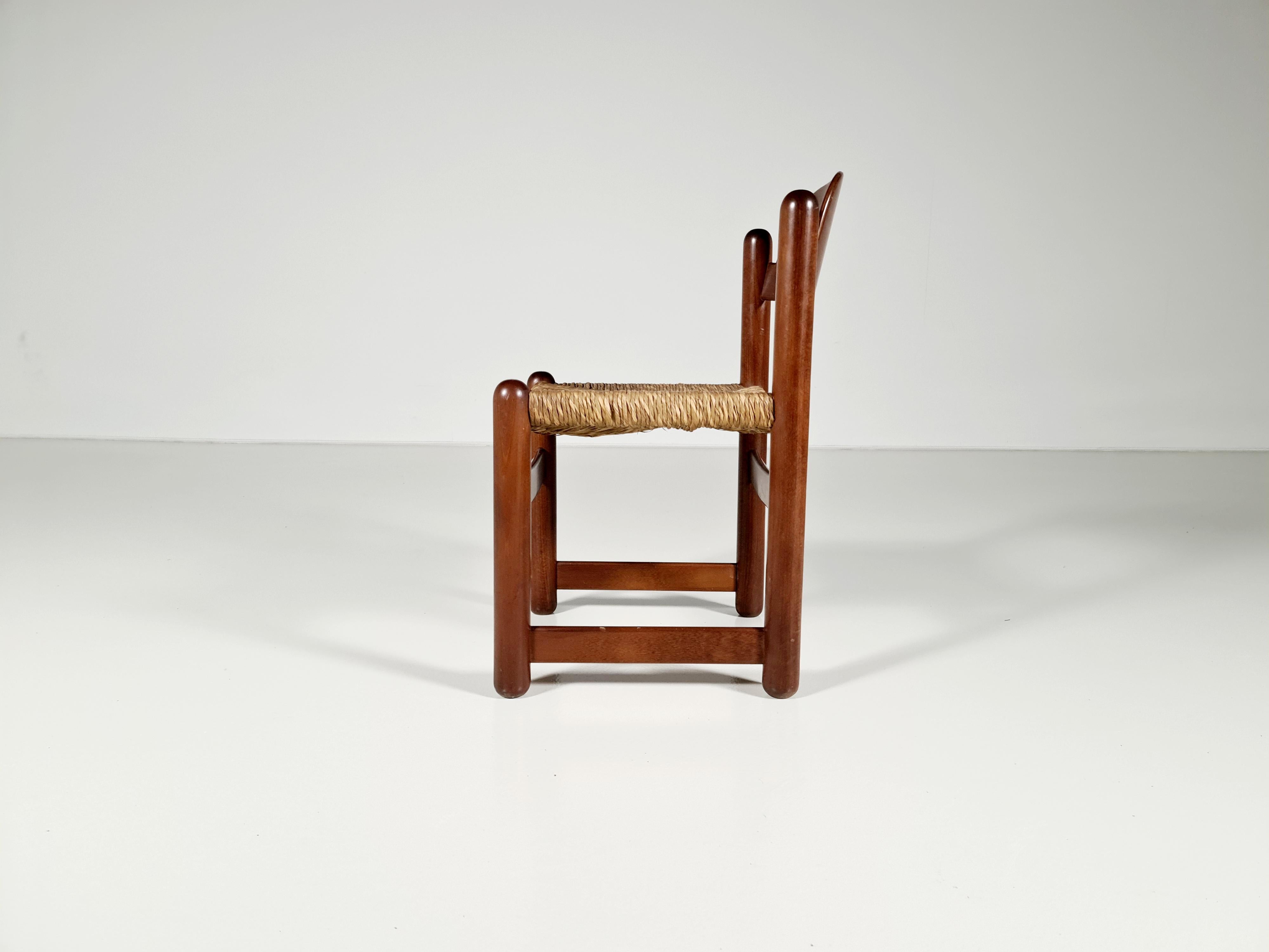 Mid-20th Century Set of 12 Oak Padova Dining Chairs by Hank Lowenstein, 1970s