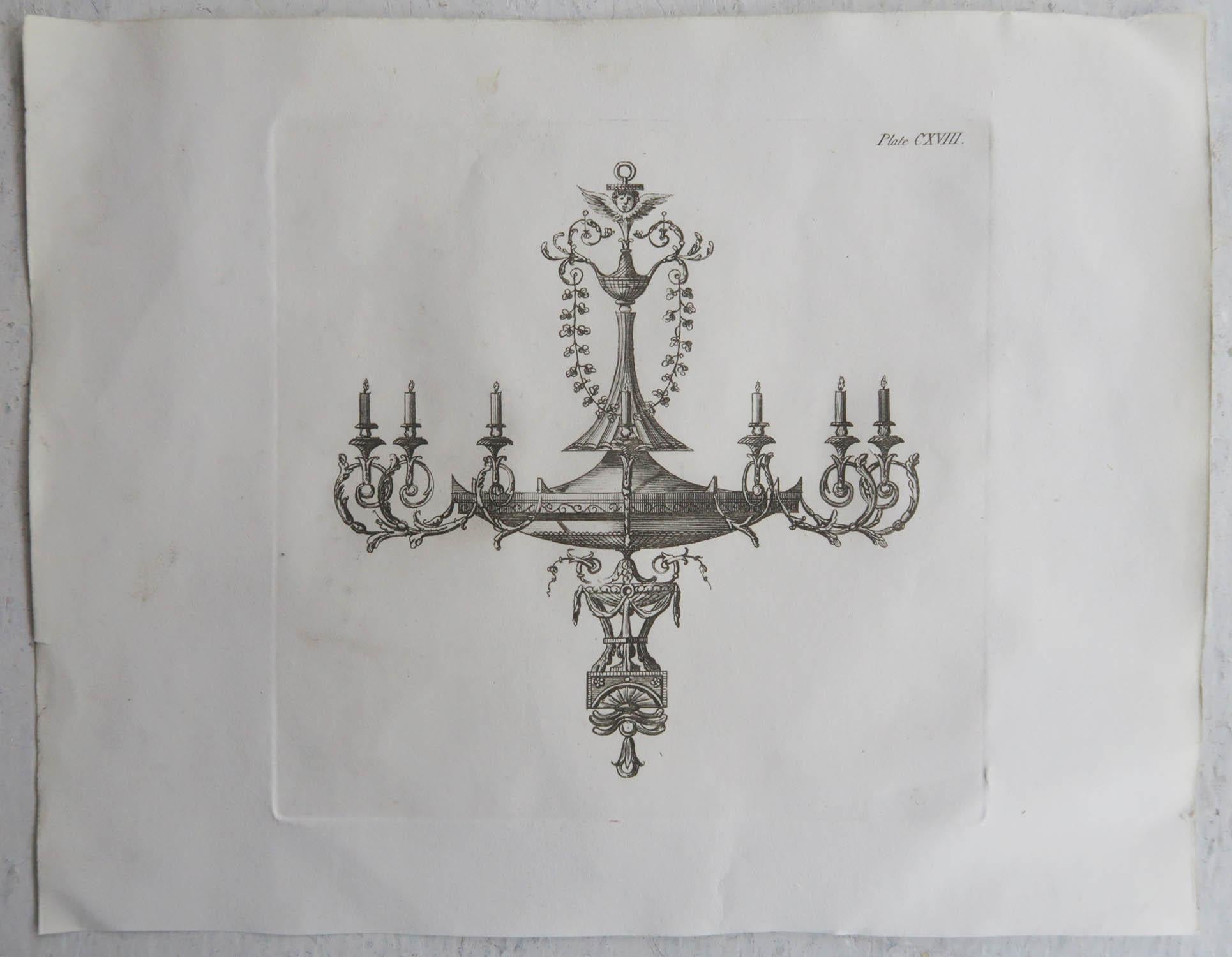 Ensemble de 12 estampes architecturales originales anciennes de style Adam. C. 1816 en vente 1