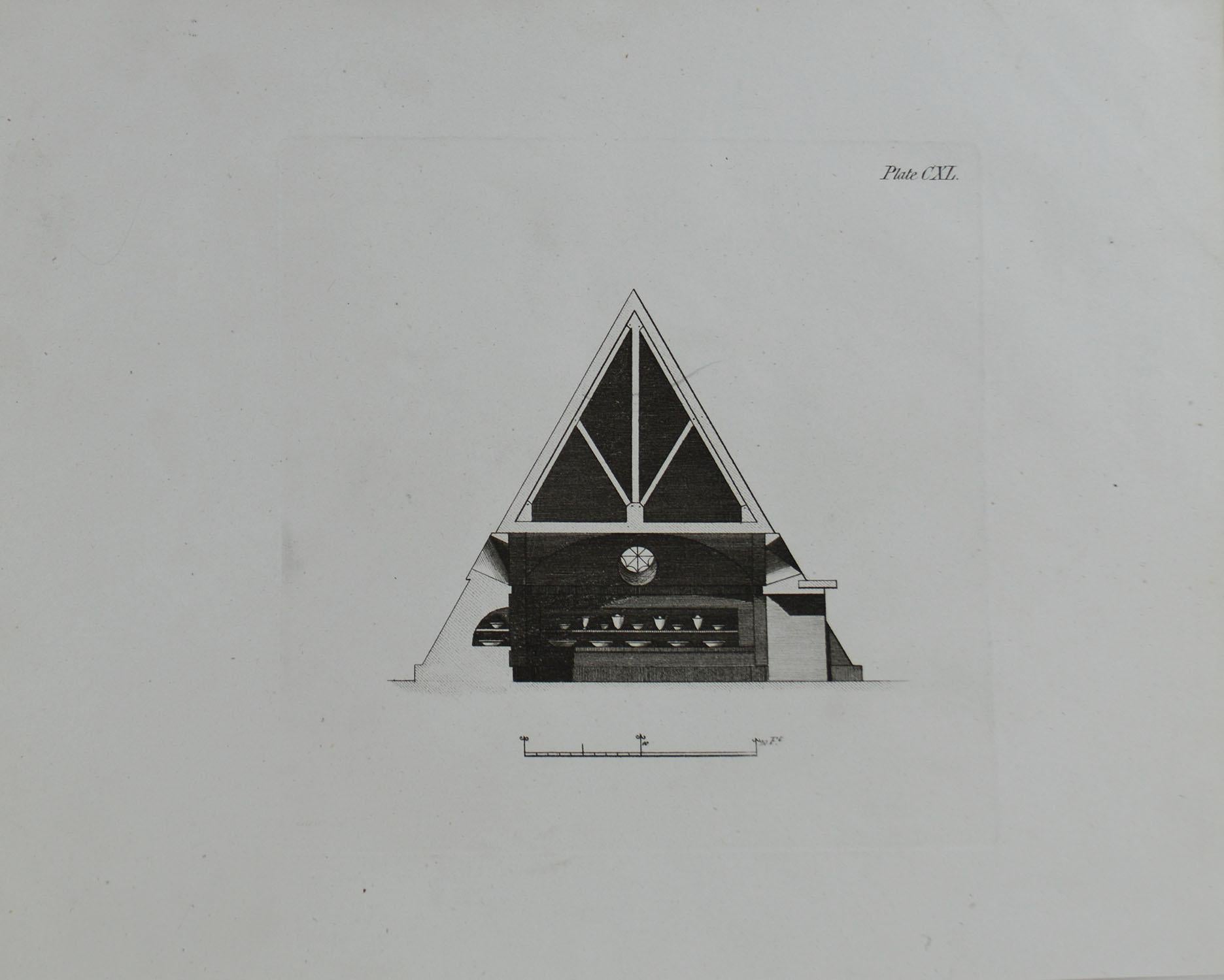 Other Set of 12 Original Antique Architectural Prints, A.G. Cook, circa 1820