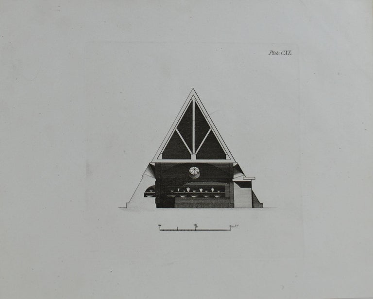 Set of 12 Original Antique Architectural Prints, A.G. Cook, circa 1820