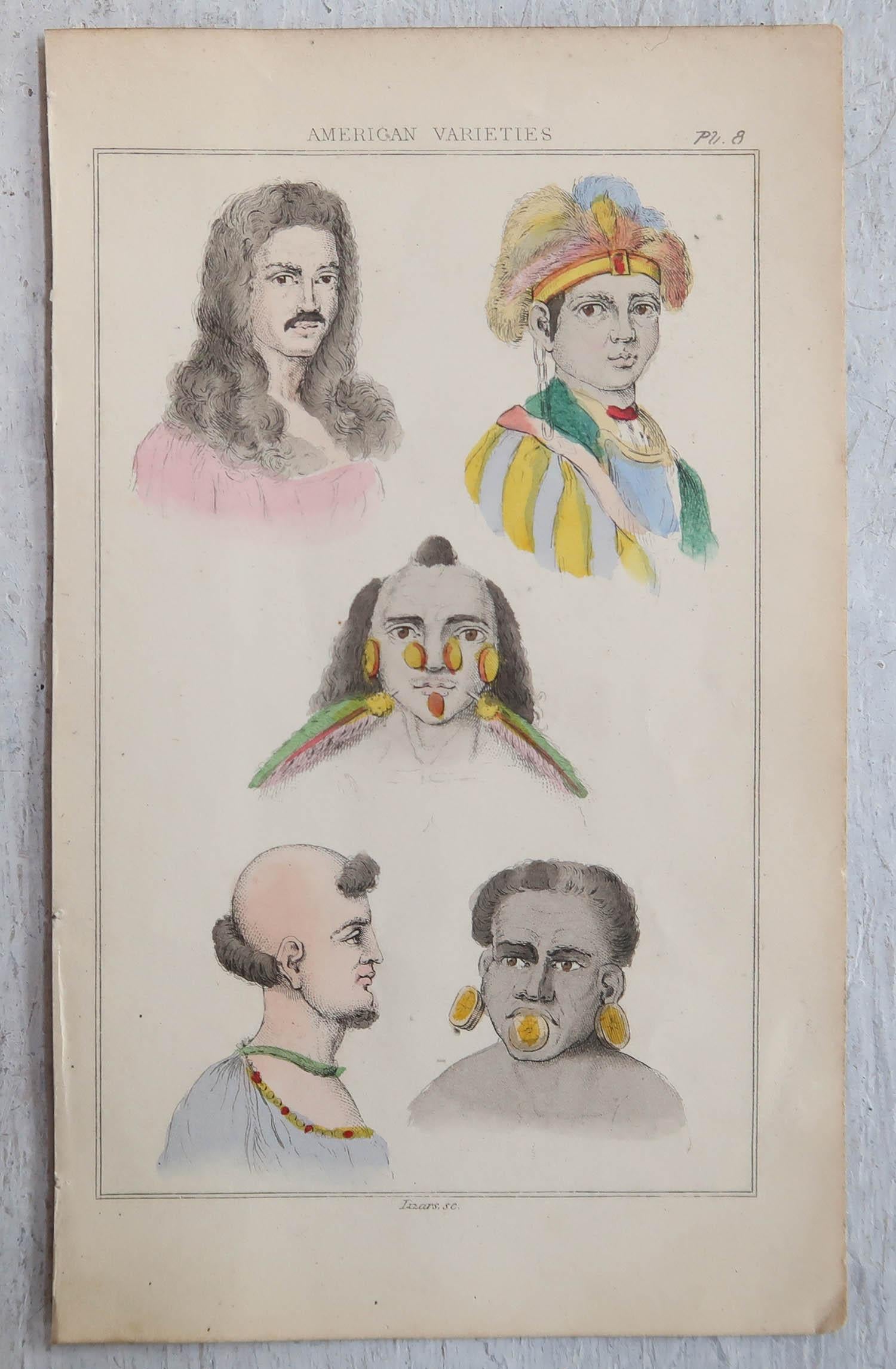 Wonderful set of ethnographical prints

Lovely pastel colors.

Lithographs with original hand colur

Published by Smith, Elder And Co. 1838

Unframed.