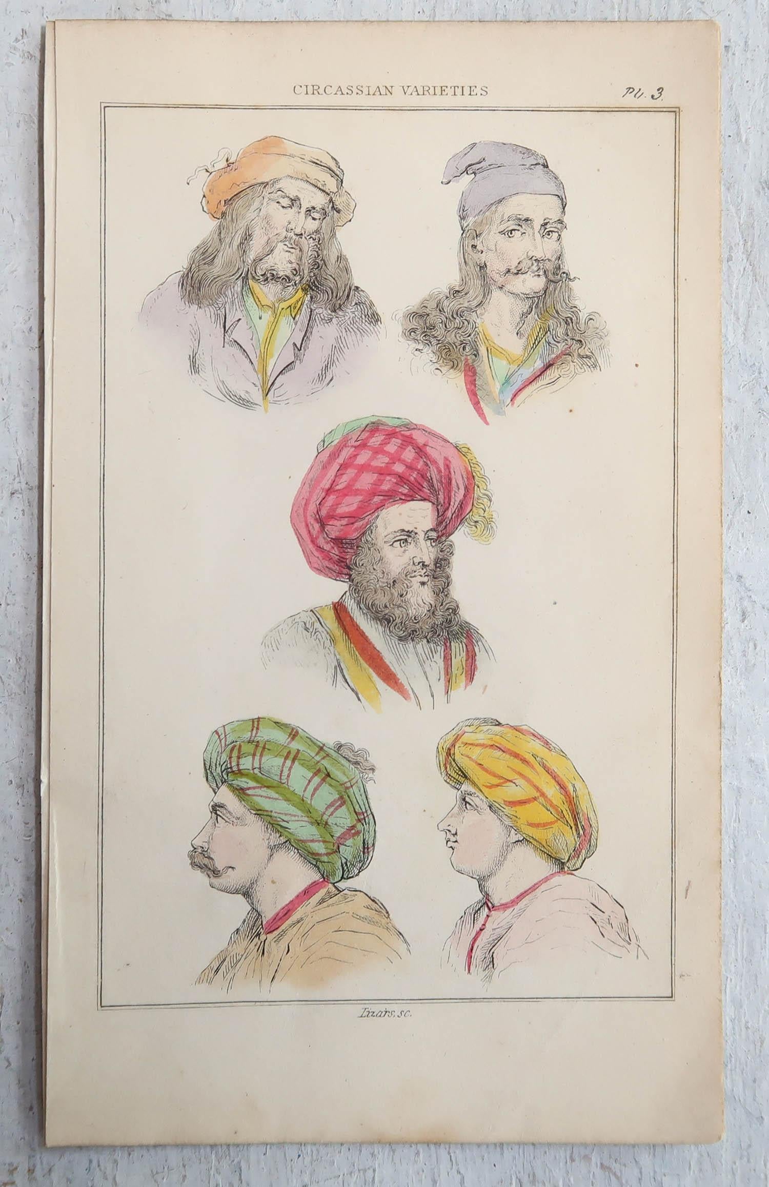 Set of 12 Original Antique Ethnographical Prints, circa 1838 In Good Condition For Sale In St Annes, Lancashire