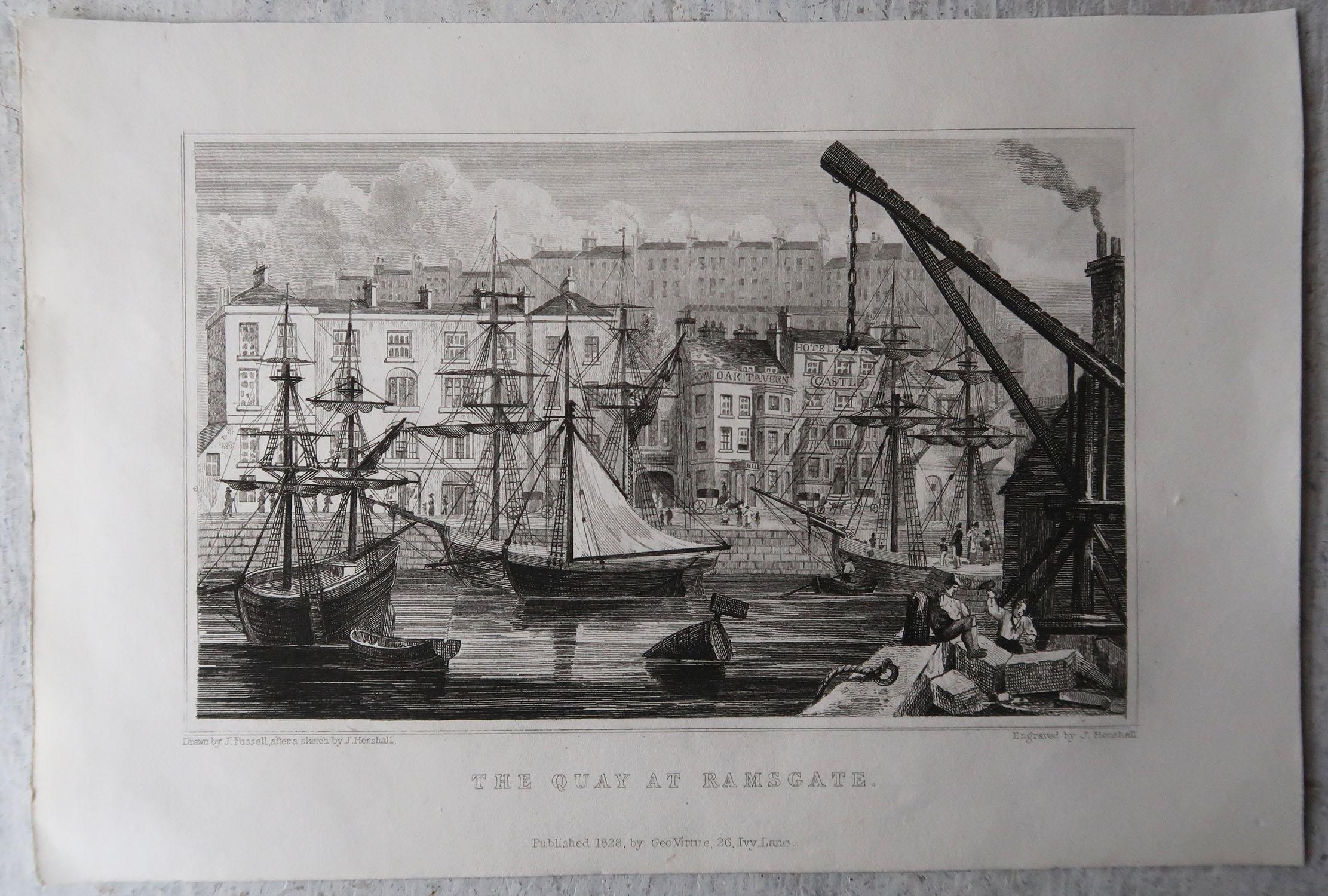 Set of 12 Original Antique Marine Prints, Circa 1830 4