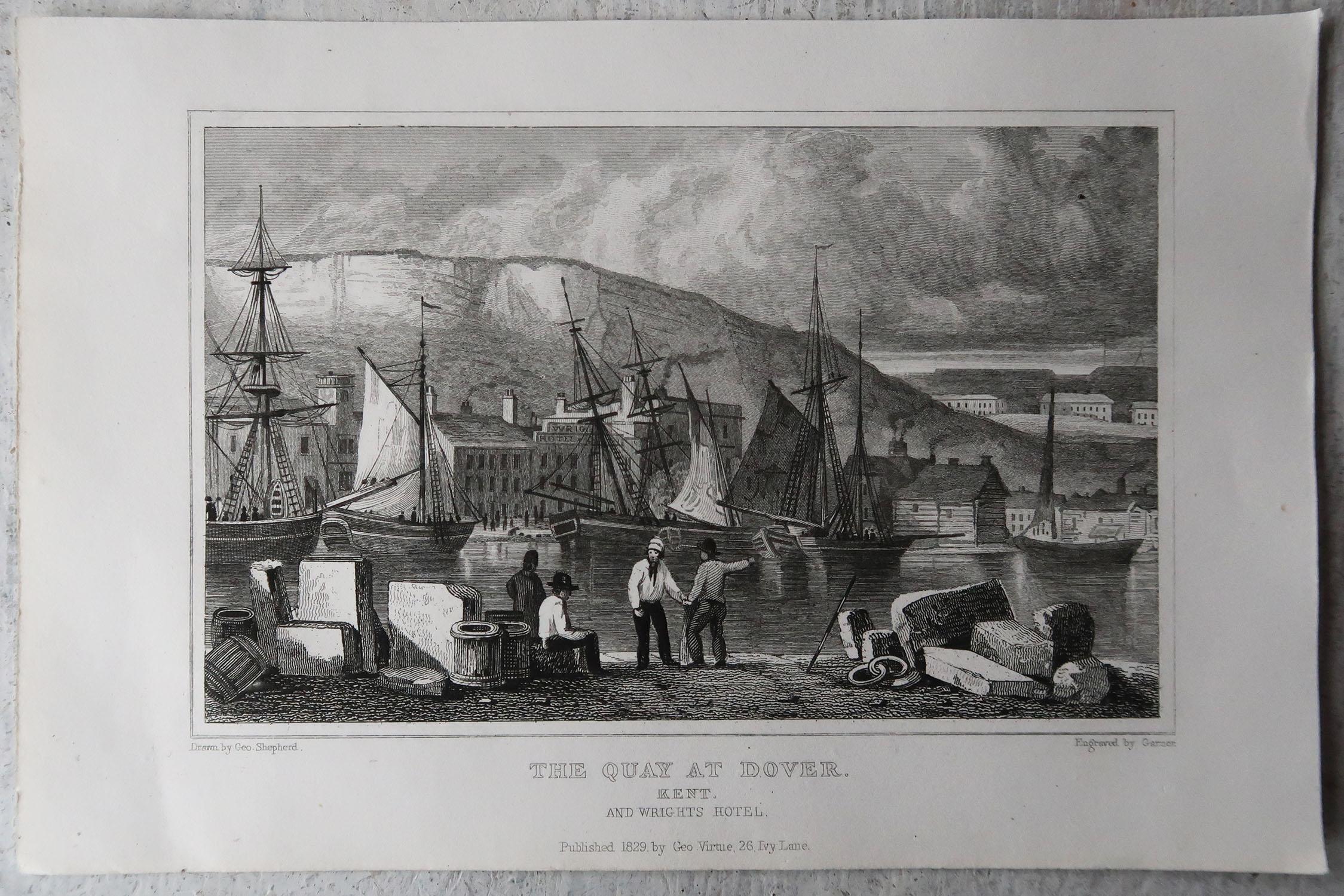 Early 19th Century Set of 12 Original Antique Marine Prints, Circa 1830