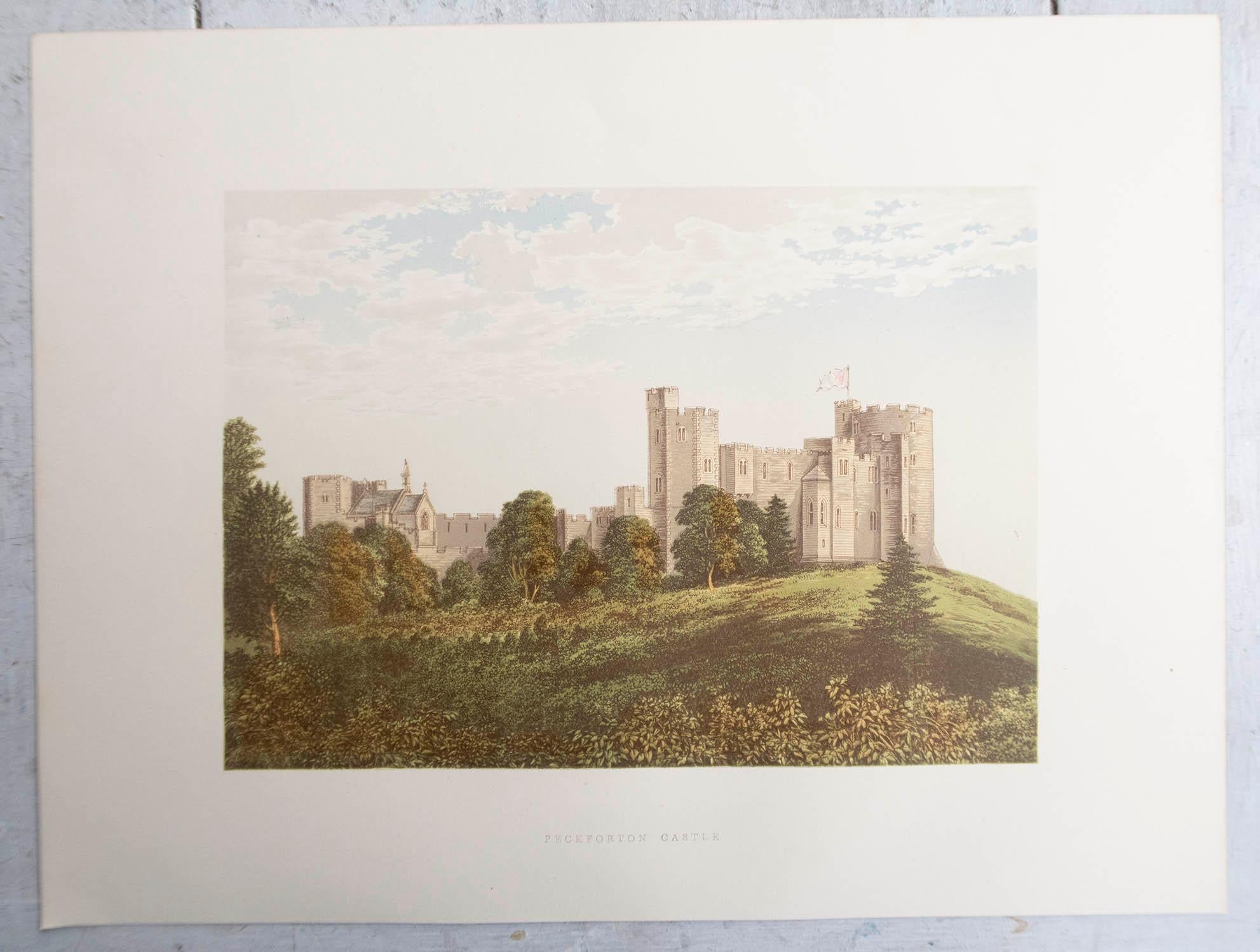 Set of 12 Original Antique Prints of English Castles, C.1880 For Sale 4