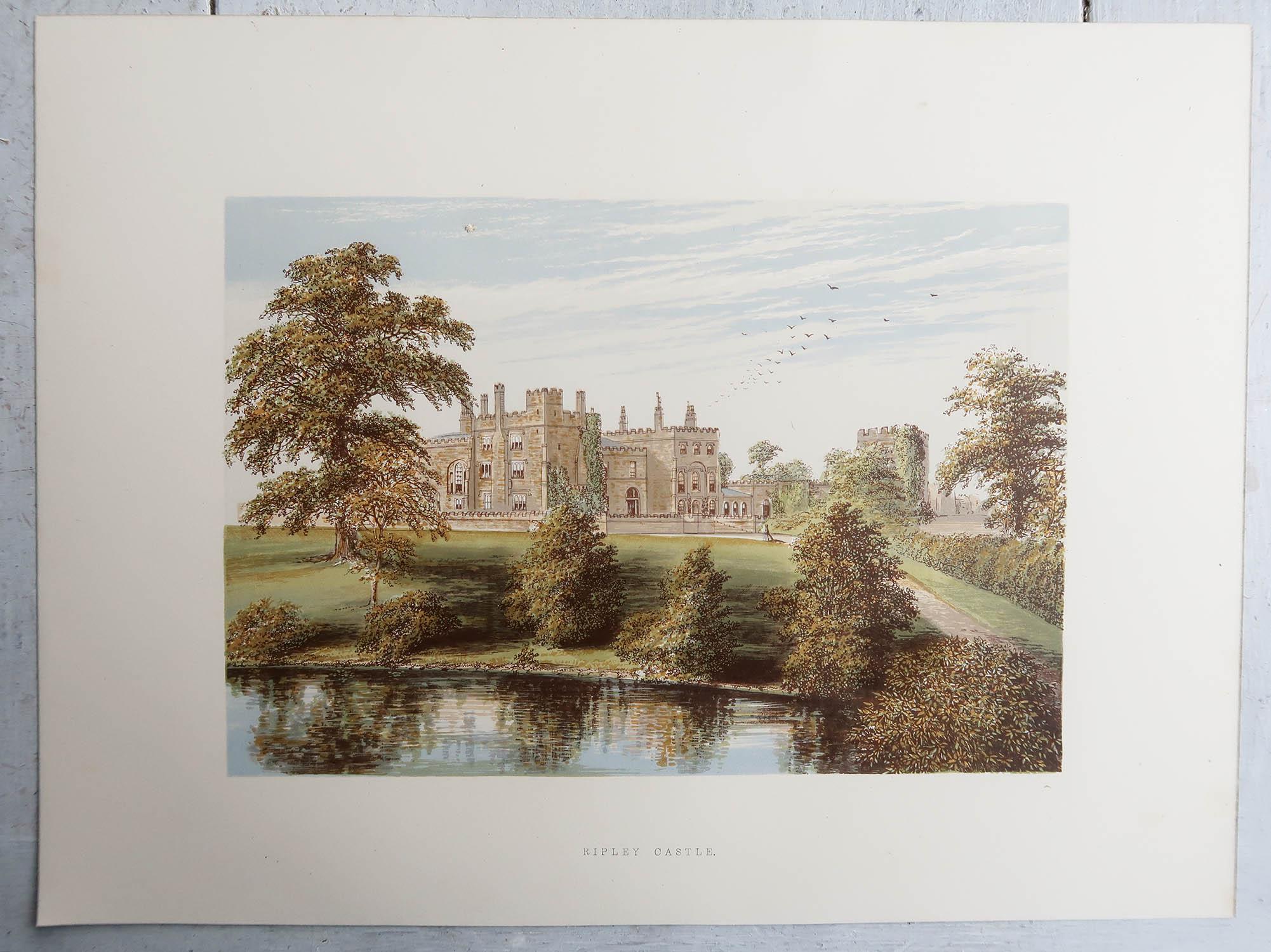 Magnifique ensemble de 12 gravures de châteaux anglais

Chromo-lithographies

D'après les dessins originaux d'Alexander Francis Lydon

Publié par A.C.C. 1880.

Non encadré.

La mesure indiquée est le format papier d'une impression.







